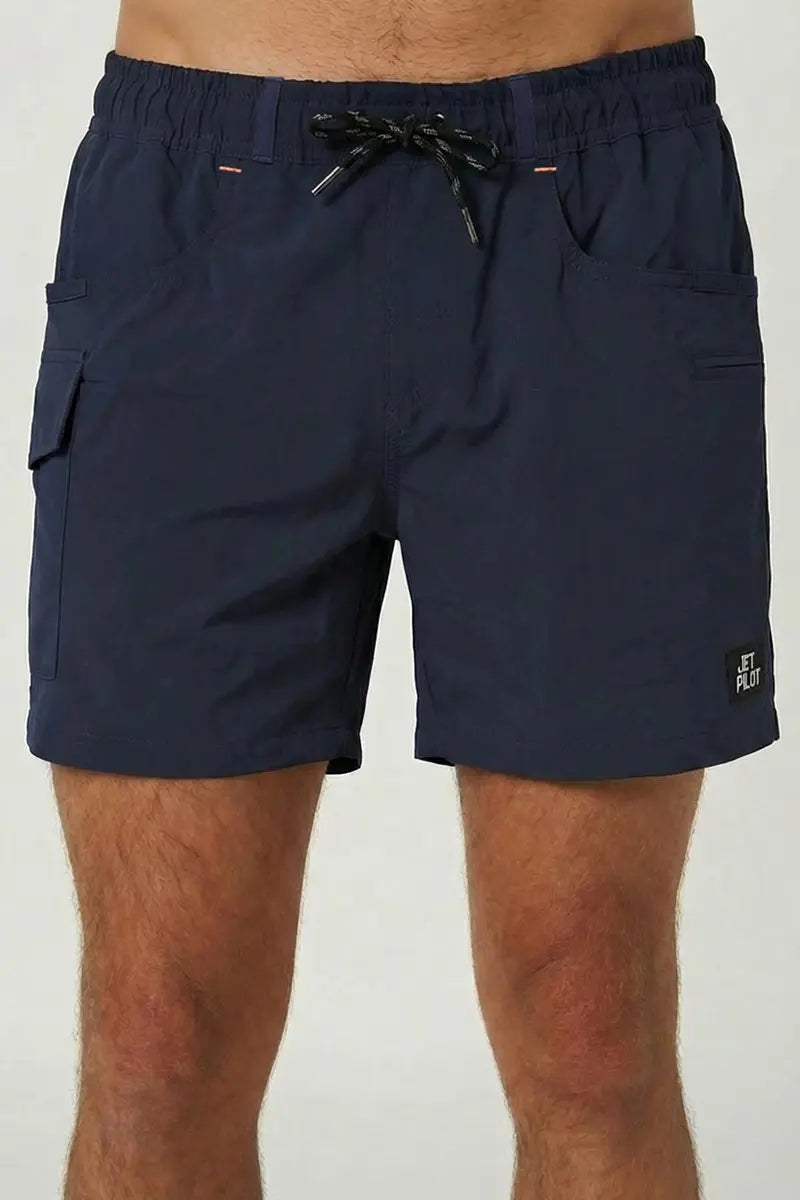 Jet-Lite 15' Elastic Waist Walkshort - Navy
