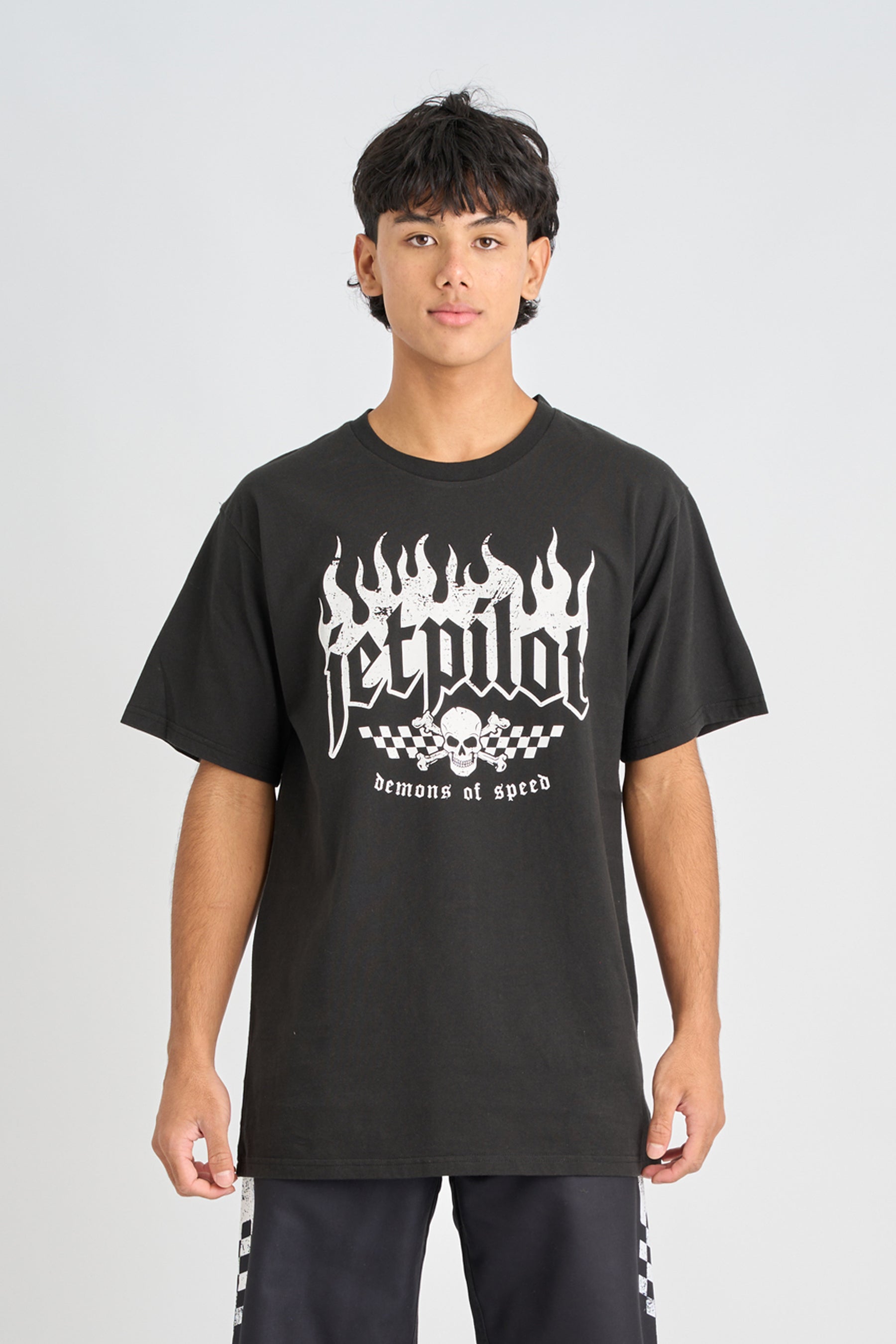 Jetpilot Live Fast Tee - Black — view 25 (3)