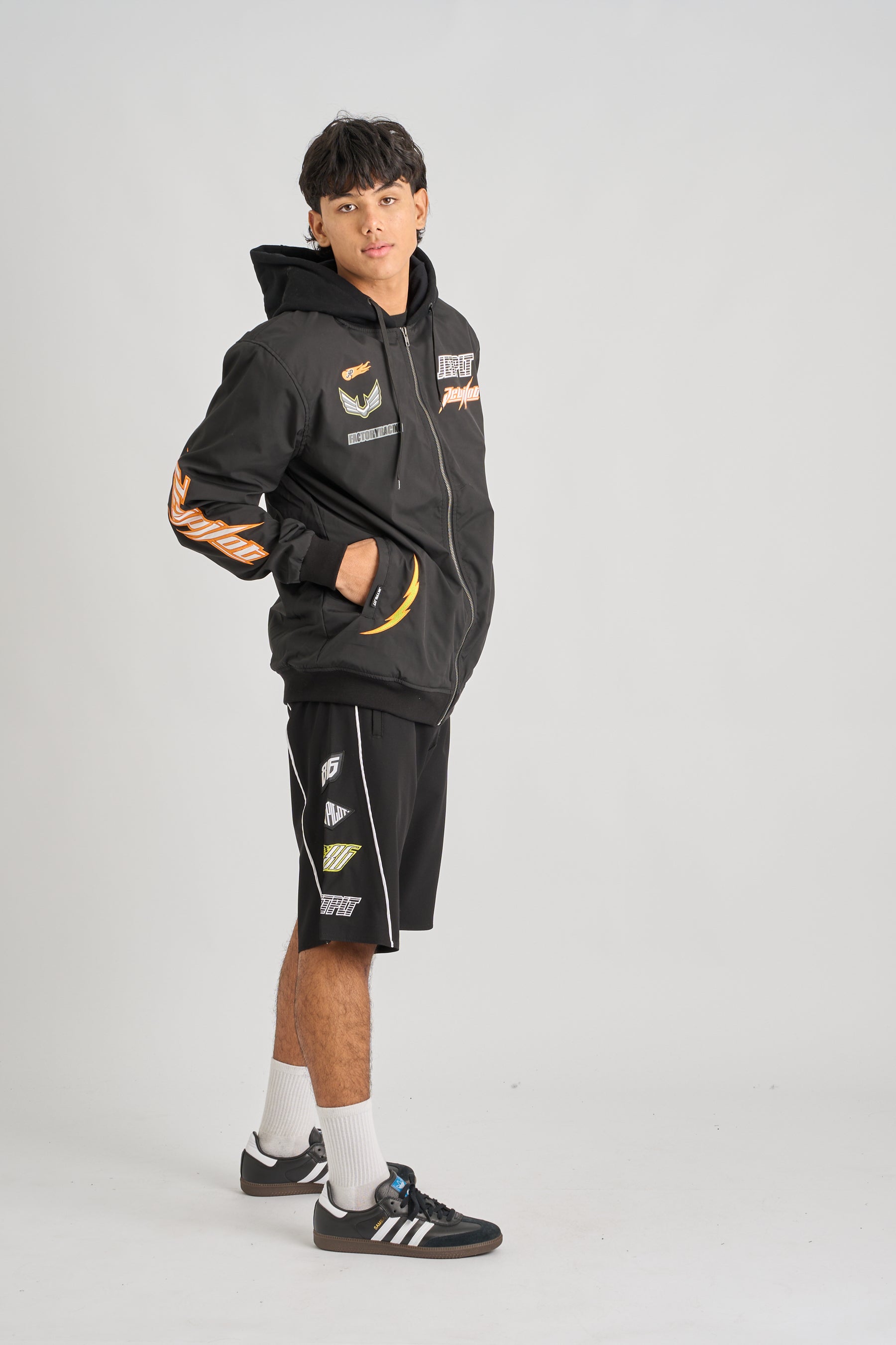 Jetpilot Track Day Jacket - Black 5