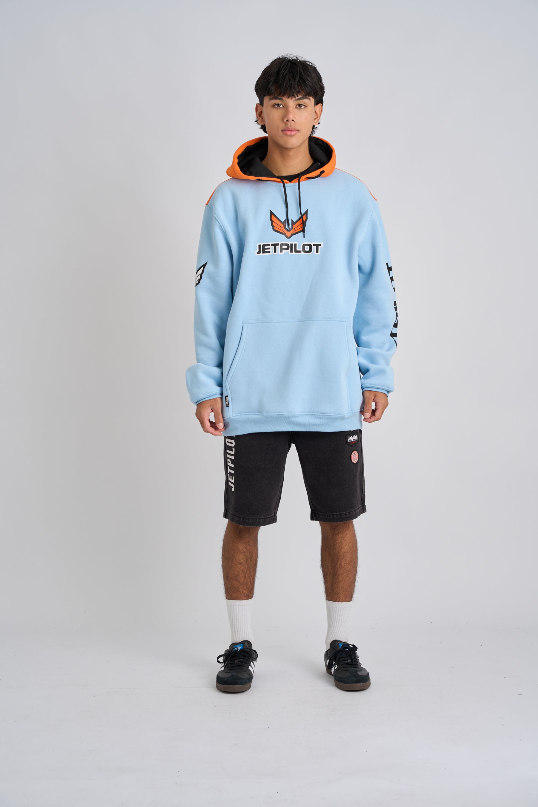 Jetpilot Squadron Pullover Hoodie - Blue 2