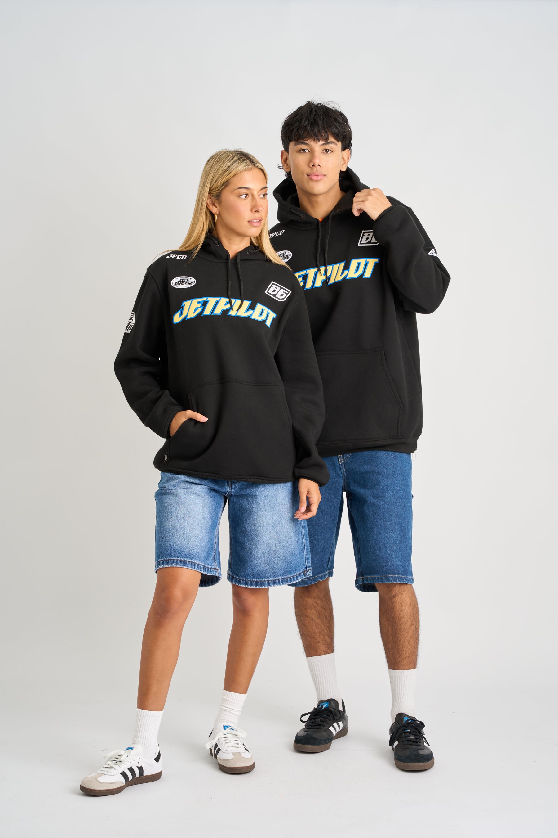 Jetpilot Striker Pullover Hoodie - Black 8