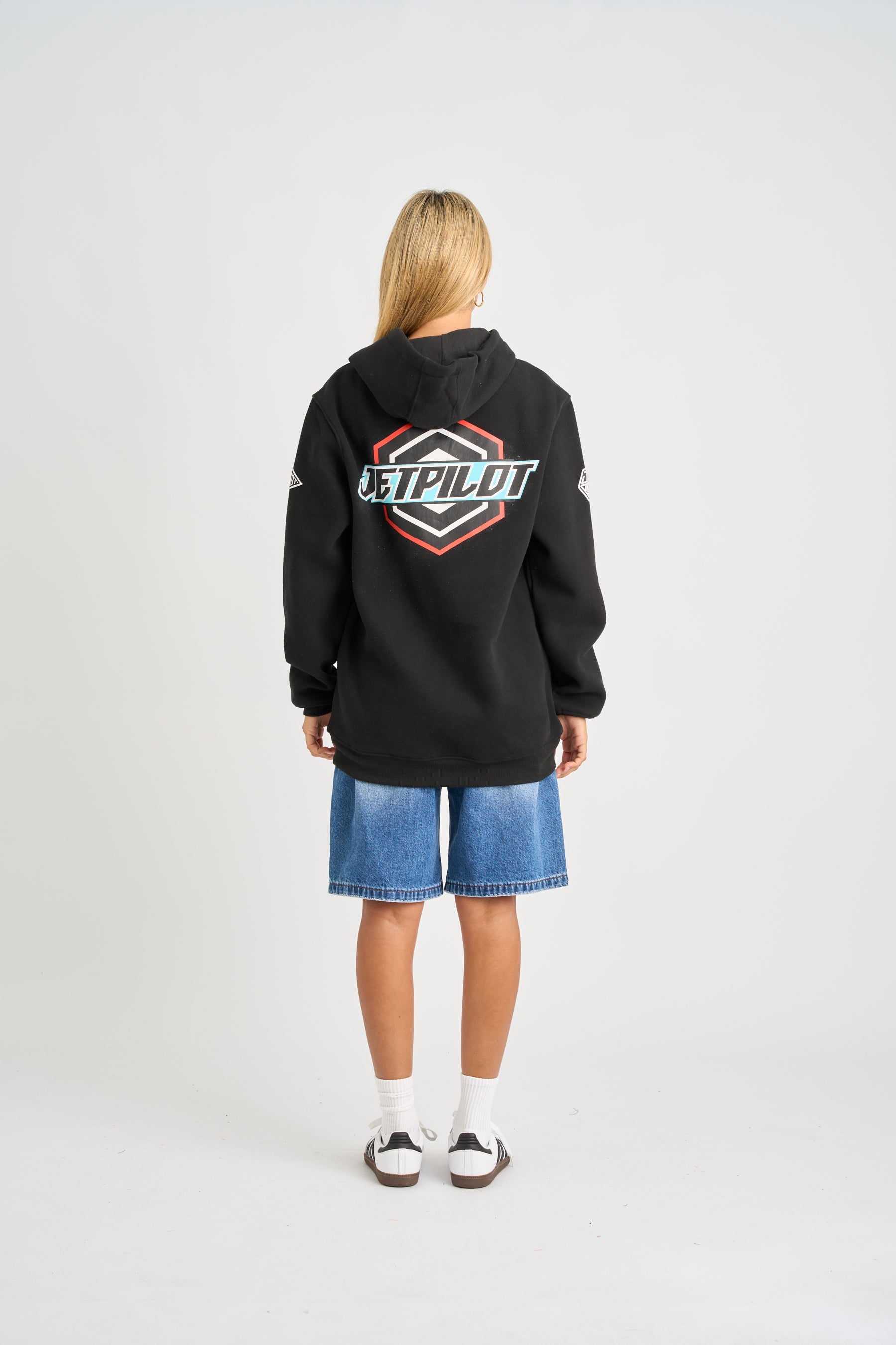 Jetpilot Striker Pullover Hoodie - Black 7