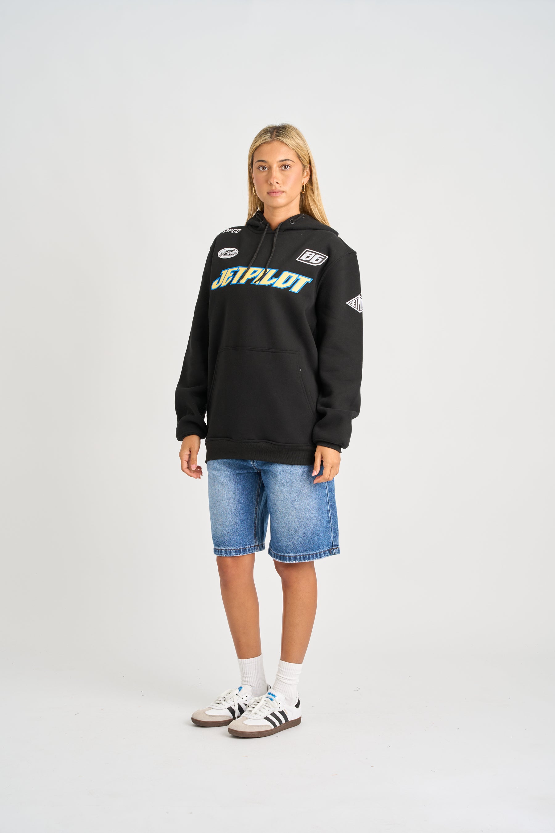 Jetpilot Striker Pullover Hoodie - Black 6