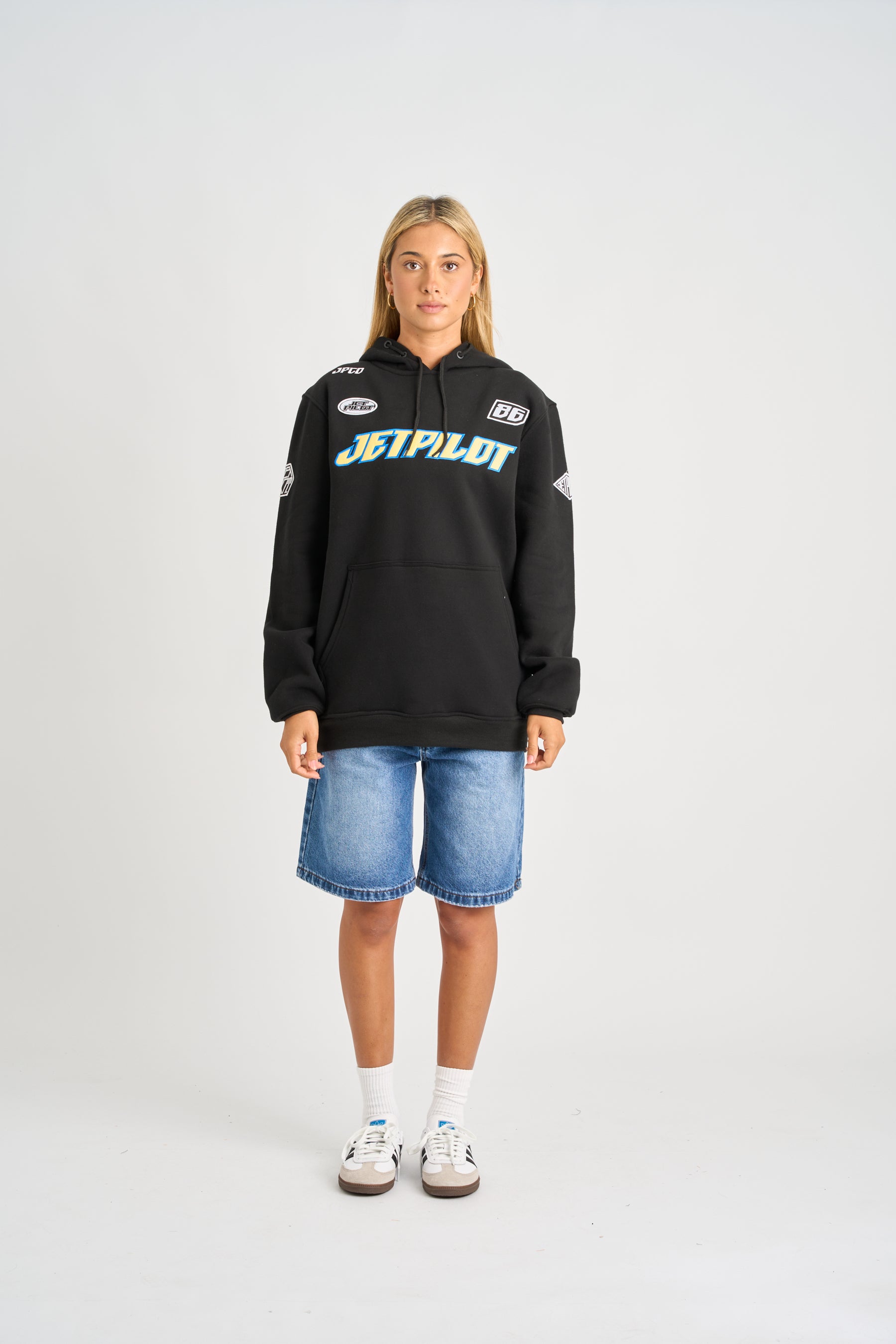 Jetpilot Striker Pullover Hoodie - Black 3