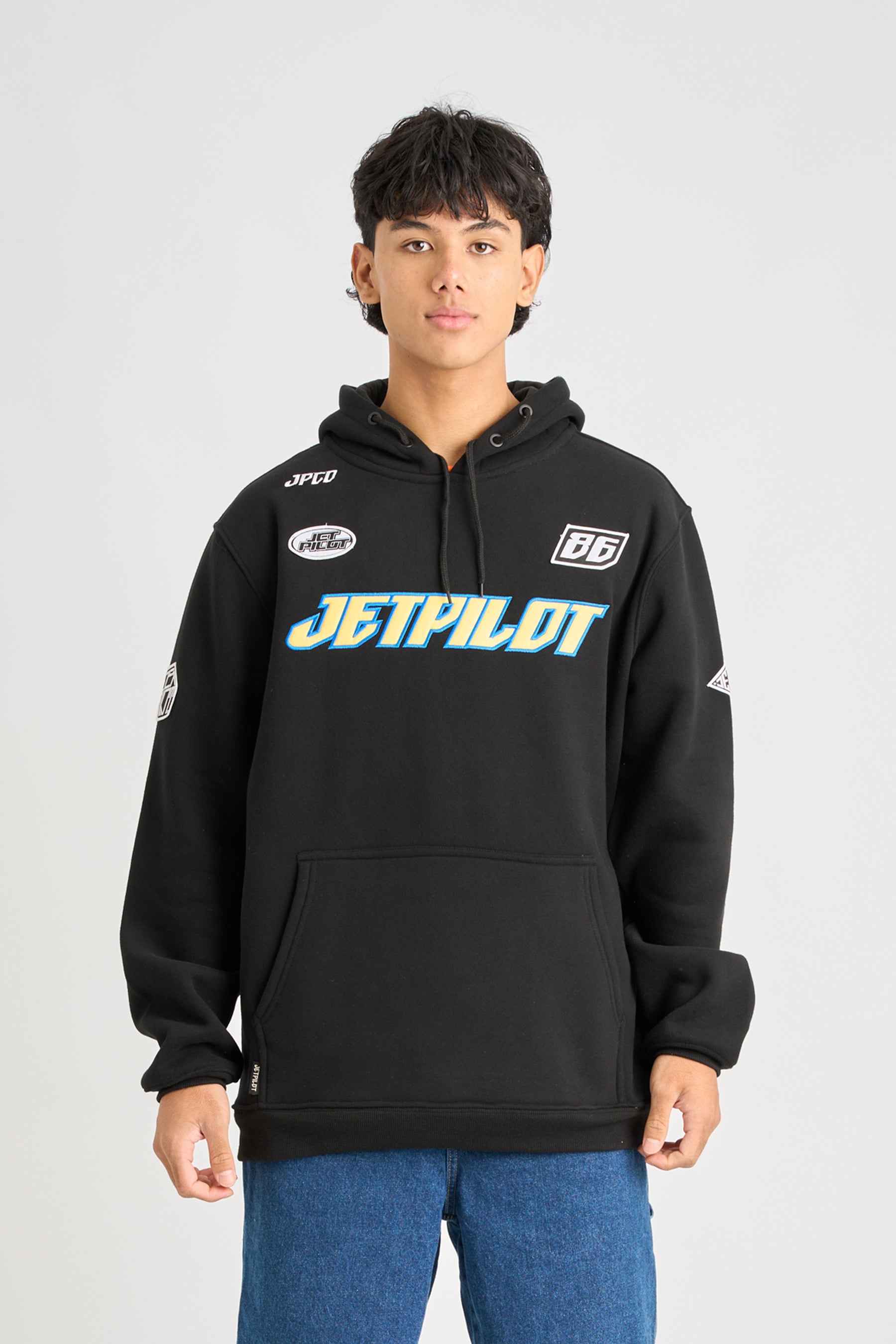 Jetpilot Striker Pullover Hoodie - Black