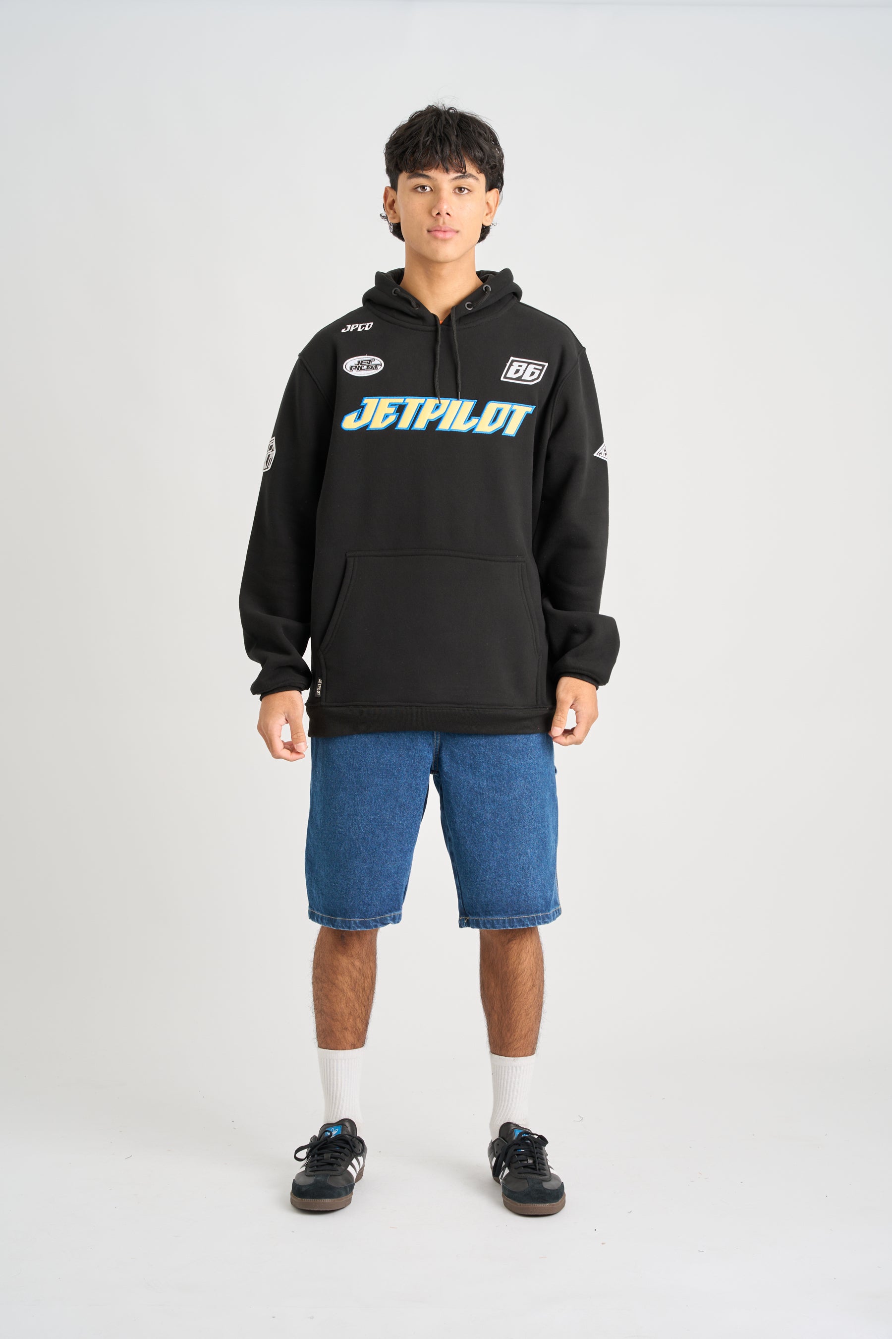 Jetpilot Striker Pullover Hoodie - Black 2