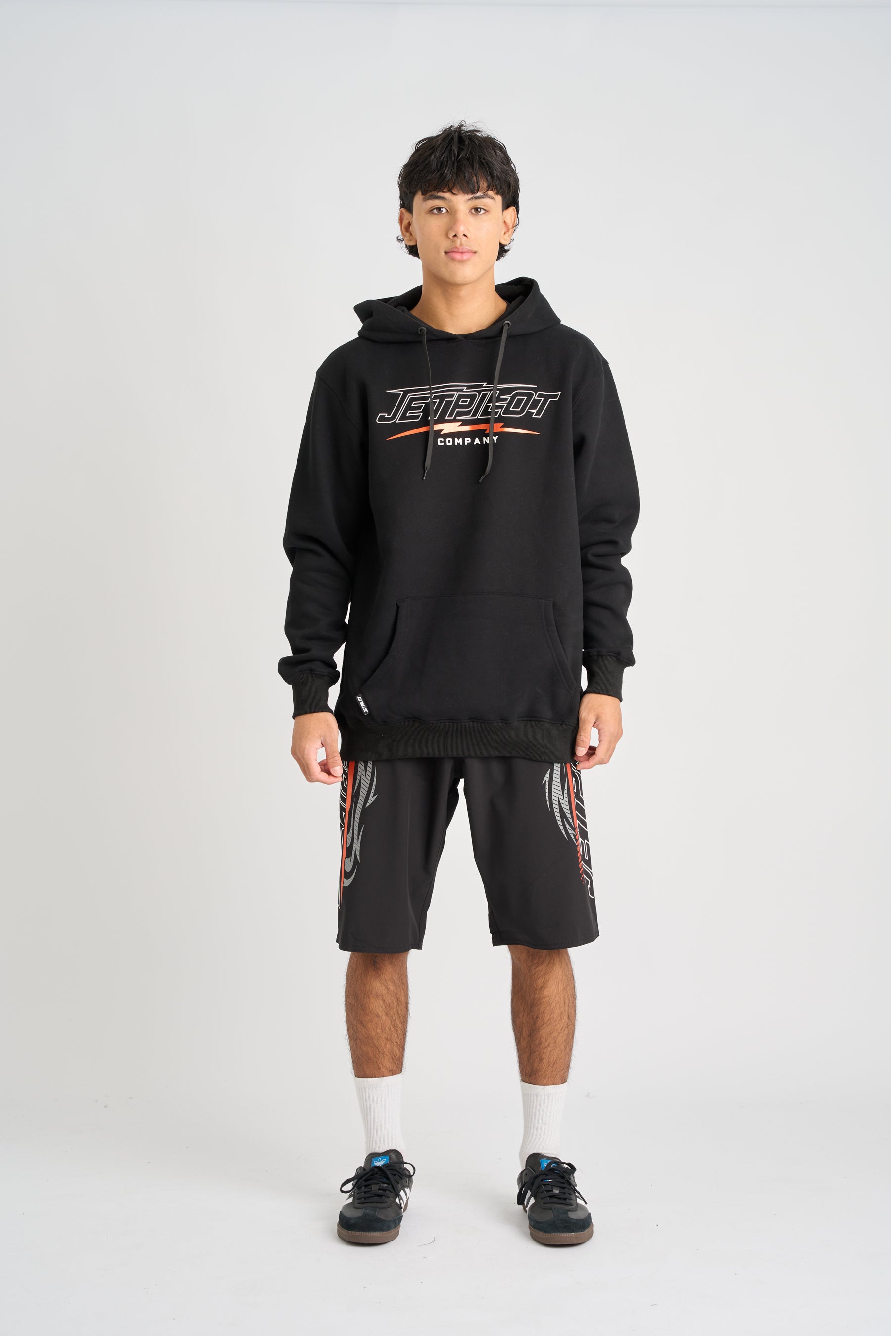 Jetpilot Velocity Pullover Hoodie - Black 2 — view 25 (3)