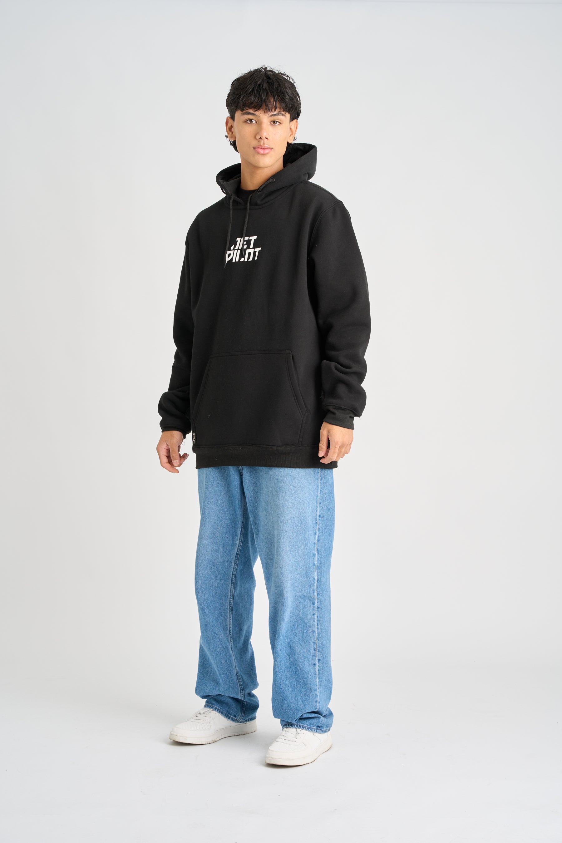 Jetpilot Corp Pullover Hoodie - Black 4
