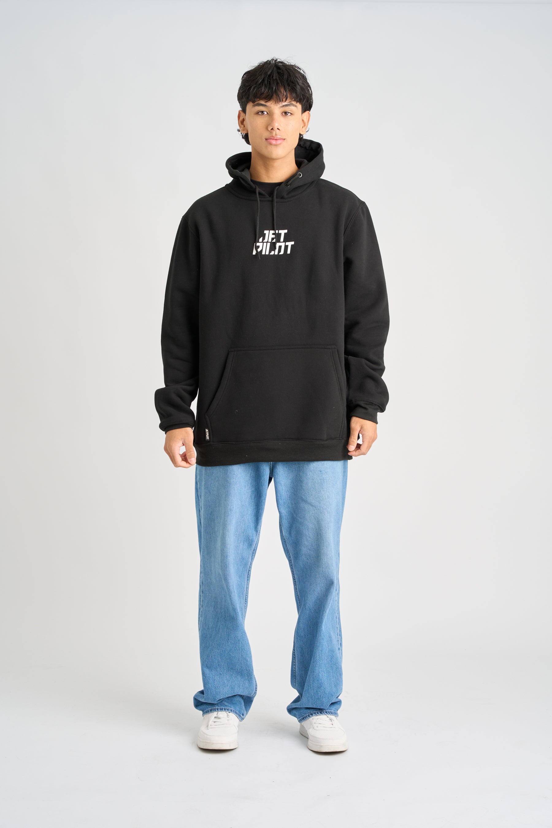 Jetpilot Corp Pullover Hoodie - Black 2