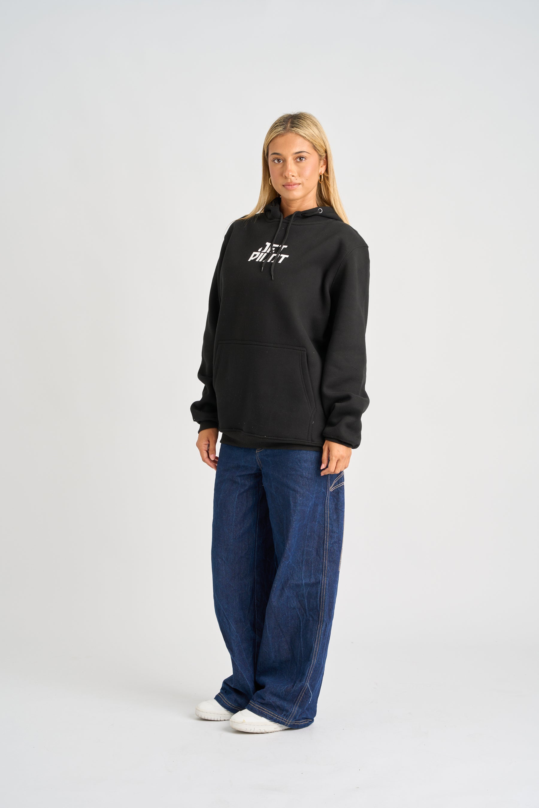 Jetpilot Corp Pullover Hoodie - Black 6