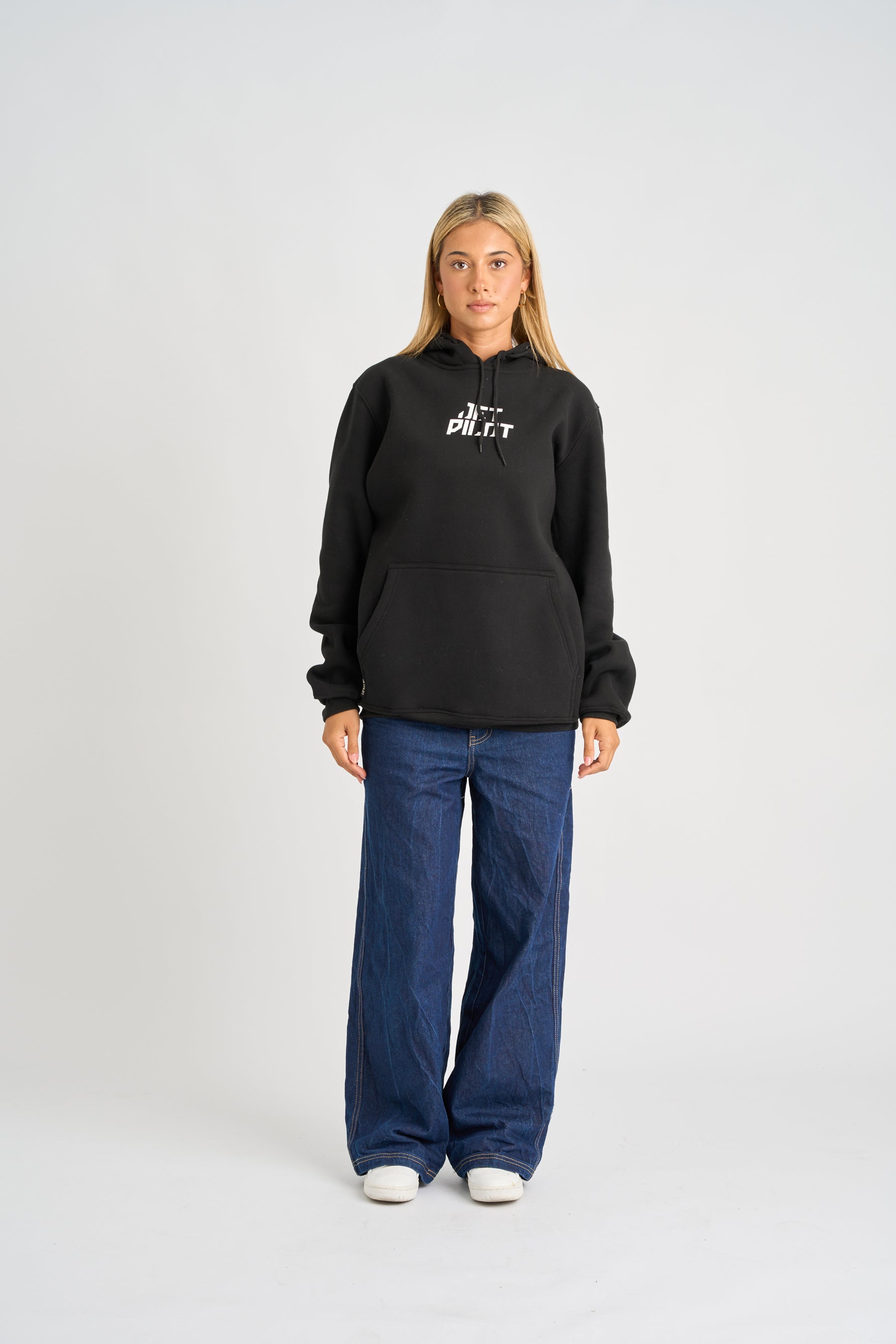 Jetpilot Corp Pullover Hoodie - Black 3