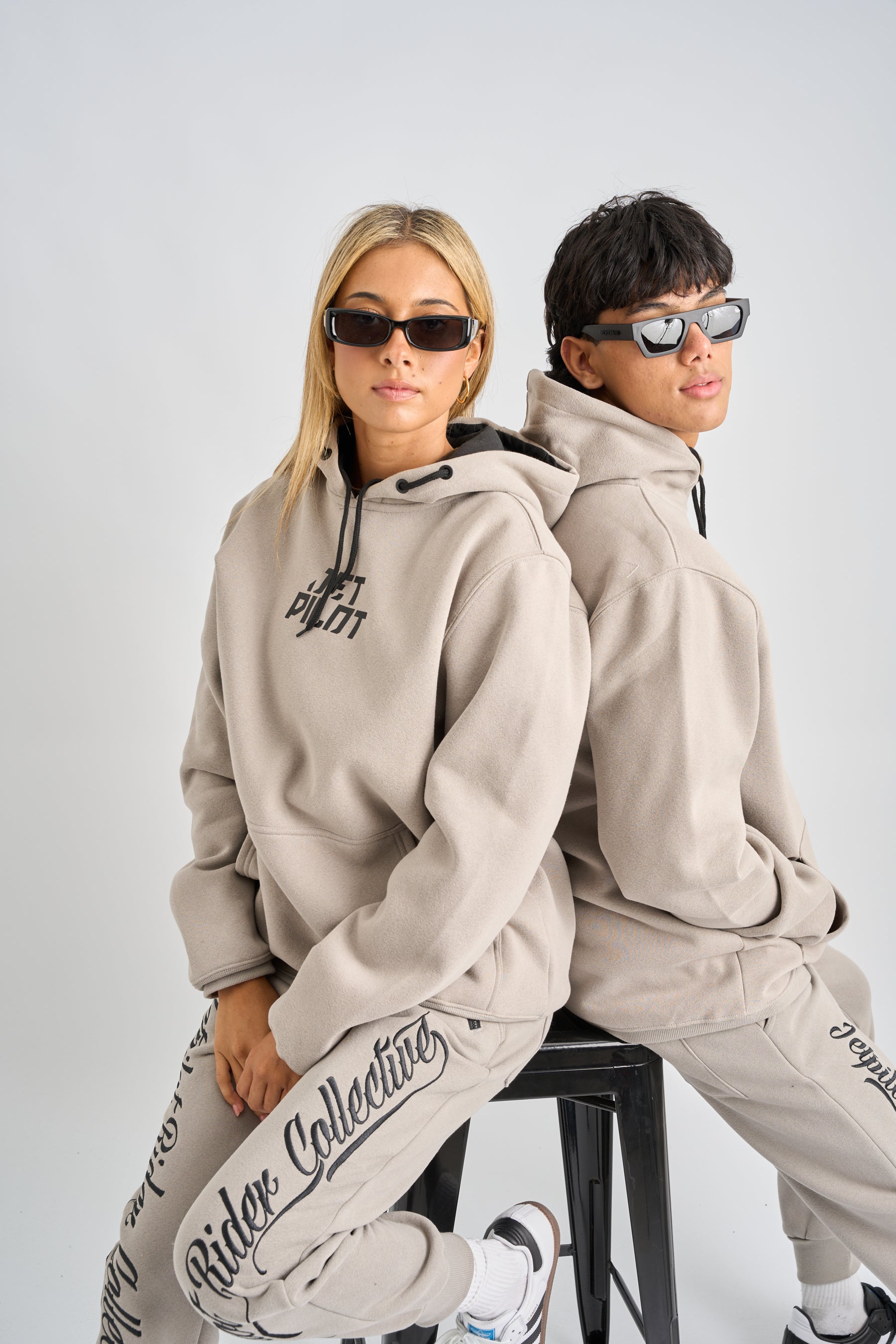 Jetpilot Dark Script Track Pant - Storm 8 — view 25 (3)