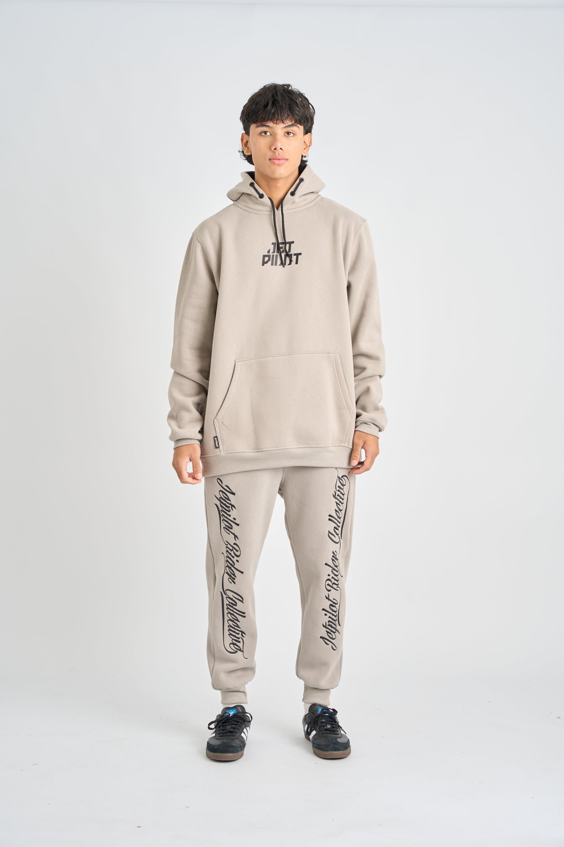 Jetpilot Dark Script Track Pant - Storm 7