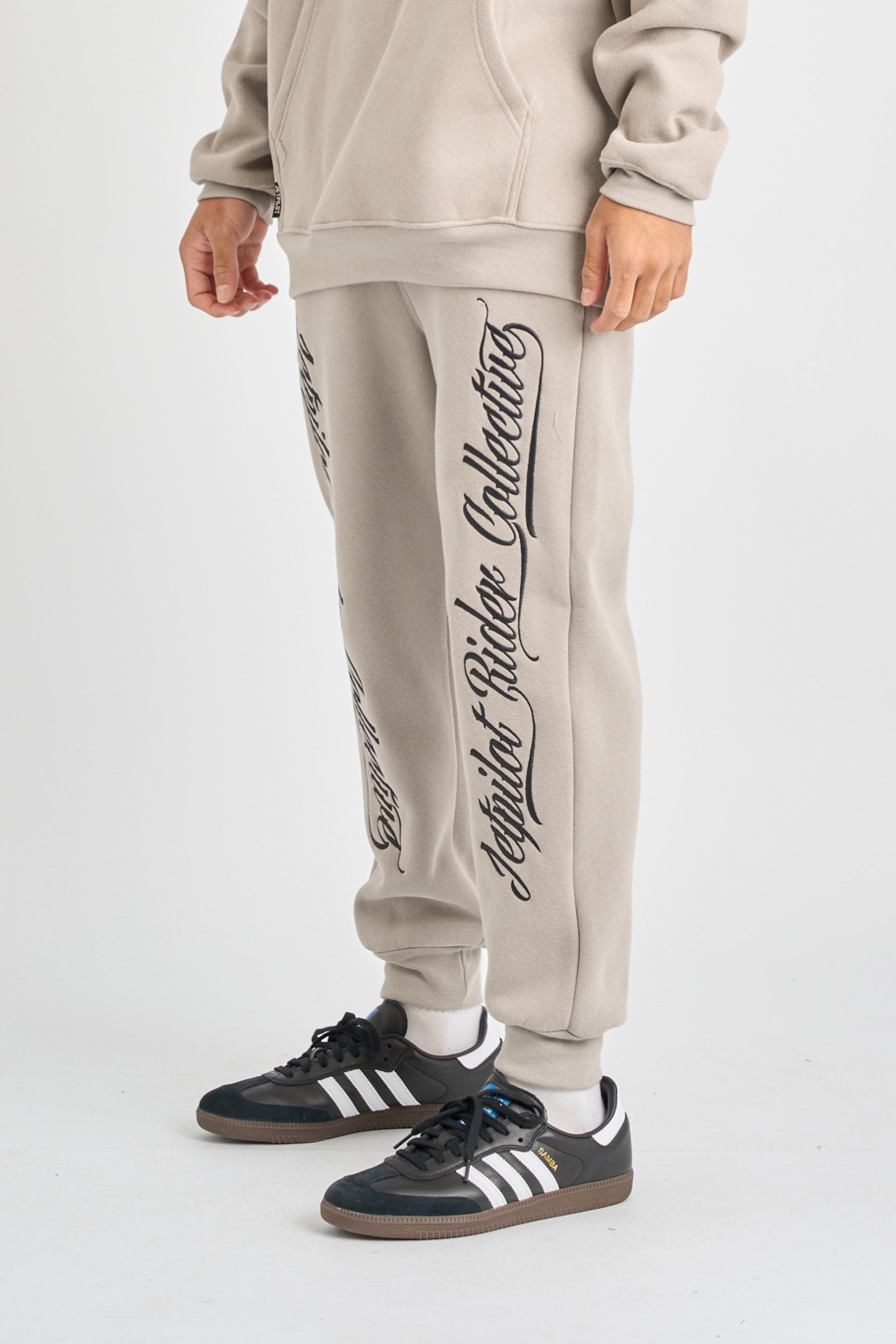 Jetpilot Dark Script Track Pant - Storm 5