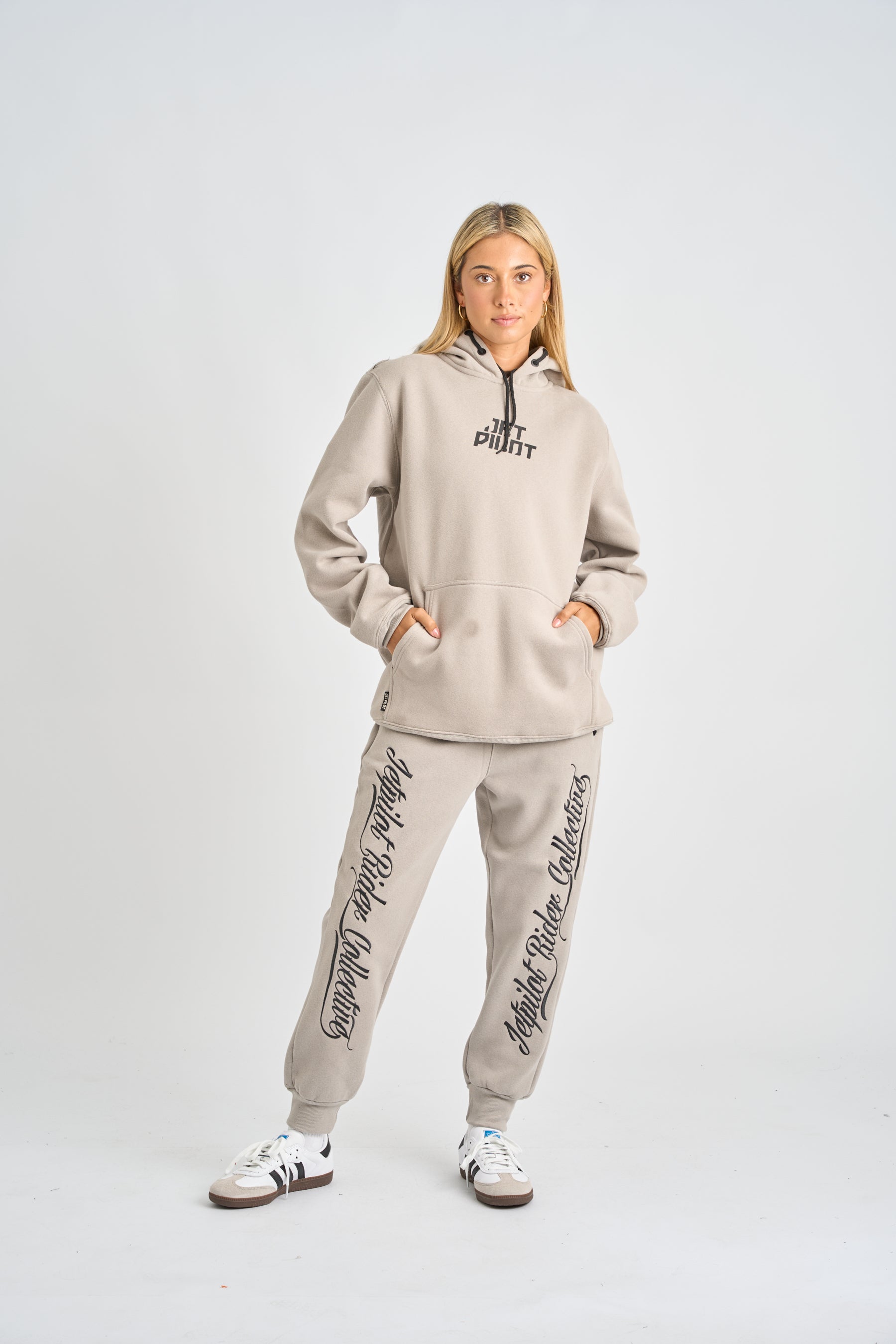 Jetpilot Dark Script Track Pant - Storm 6