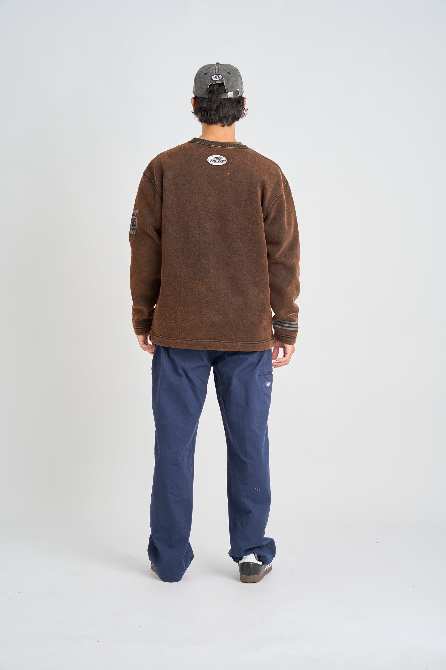 Jetpilot Star Crew Sweatshirt - Acid Black 5 — view 25 (3)