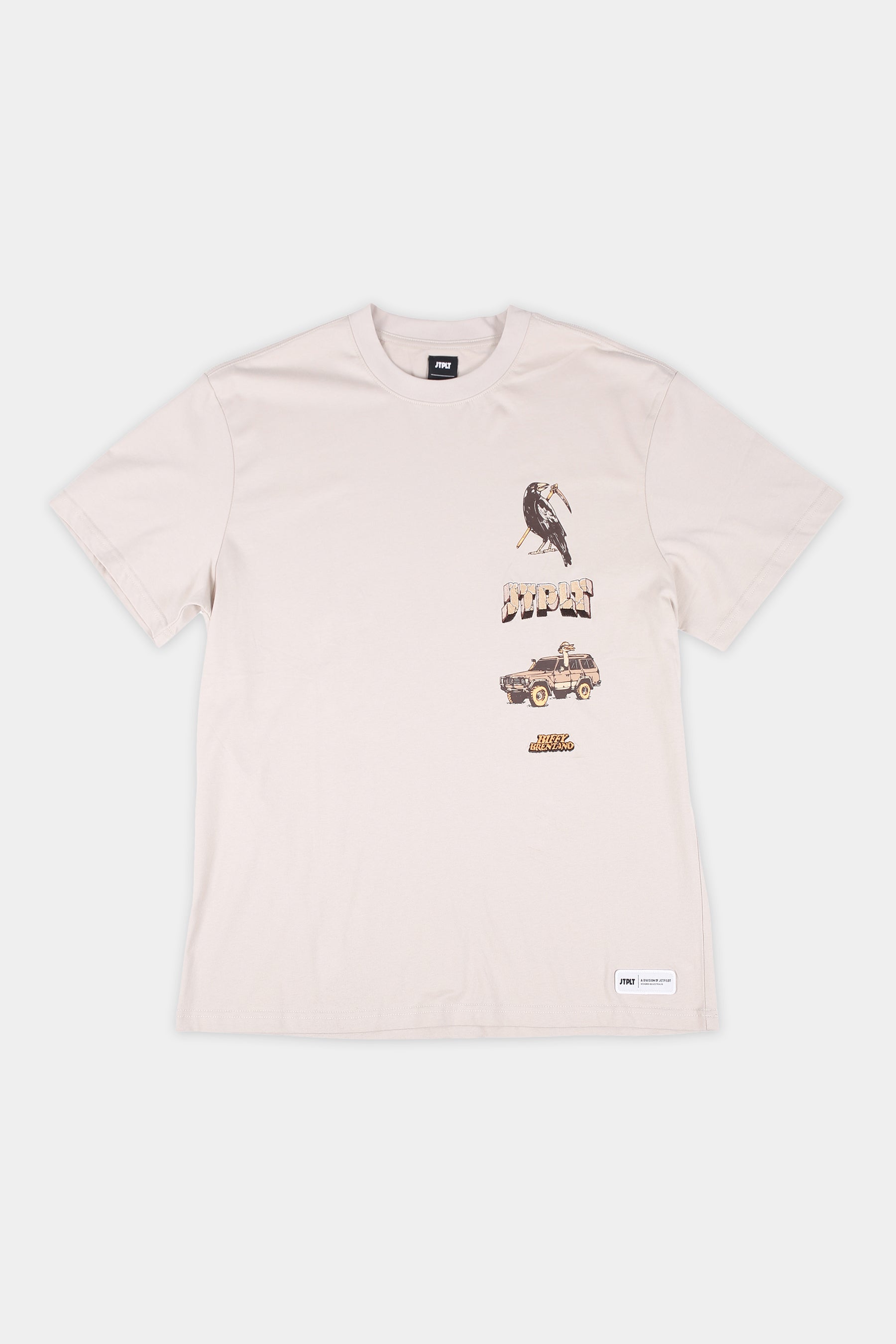 JTPLT x BIFFY Icon Tee - Cement