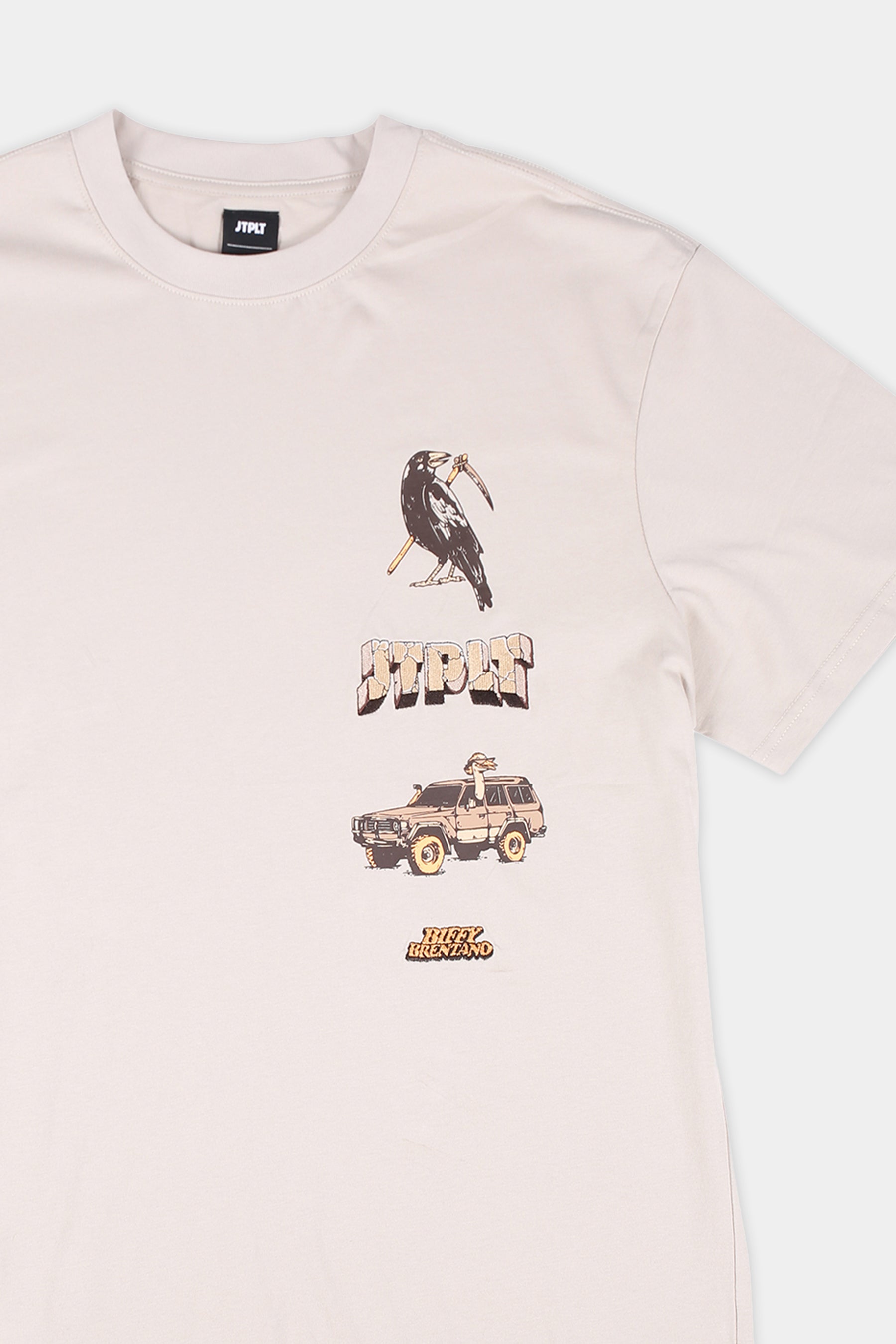 JTPLT x BIFFY Icon Tee - Cement