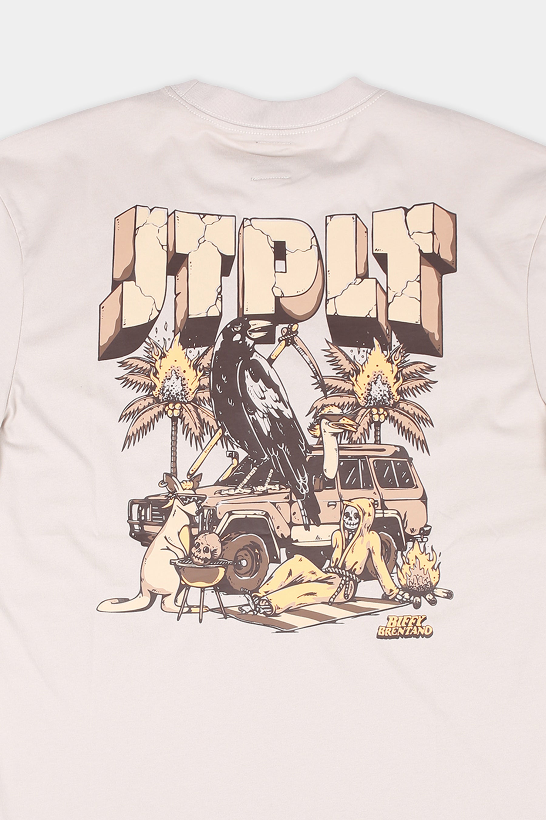 JTPLT x BIFFY Tee - Cement