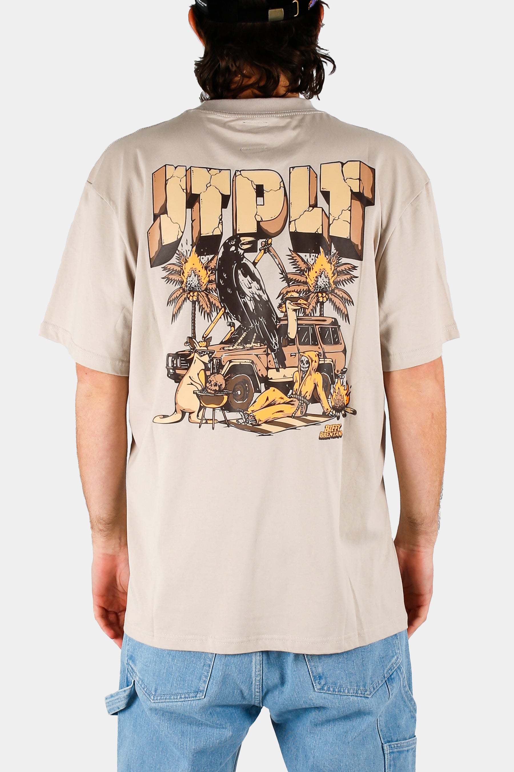 JTPLT x BIFFY Tee - Cement