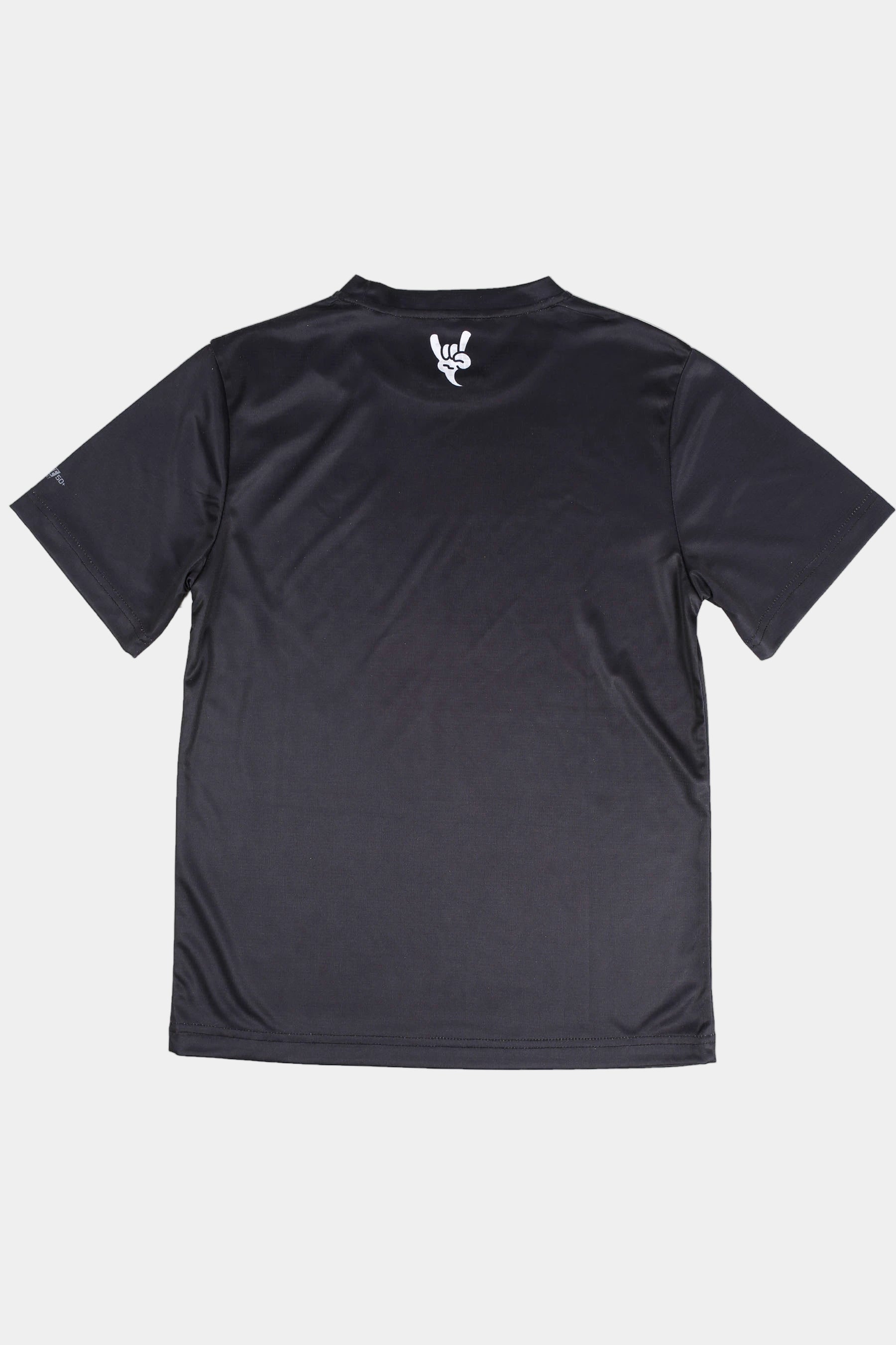 Black rash shirt on a white background