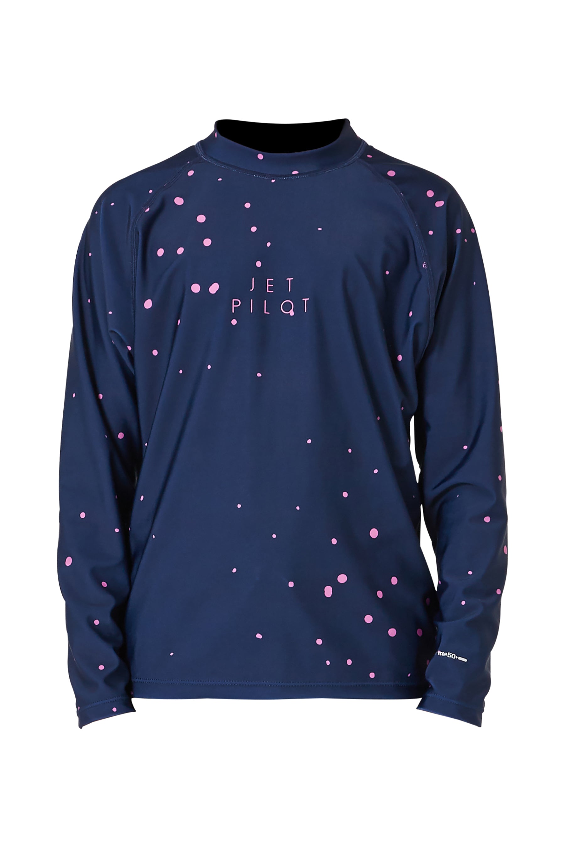 Jetpilot Youth Ls Hydro Rashie - Navy — view 01 (3)