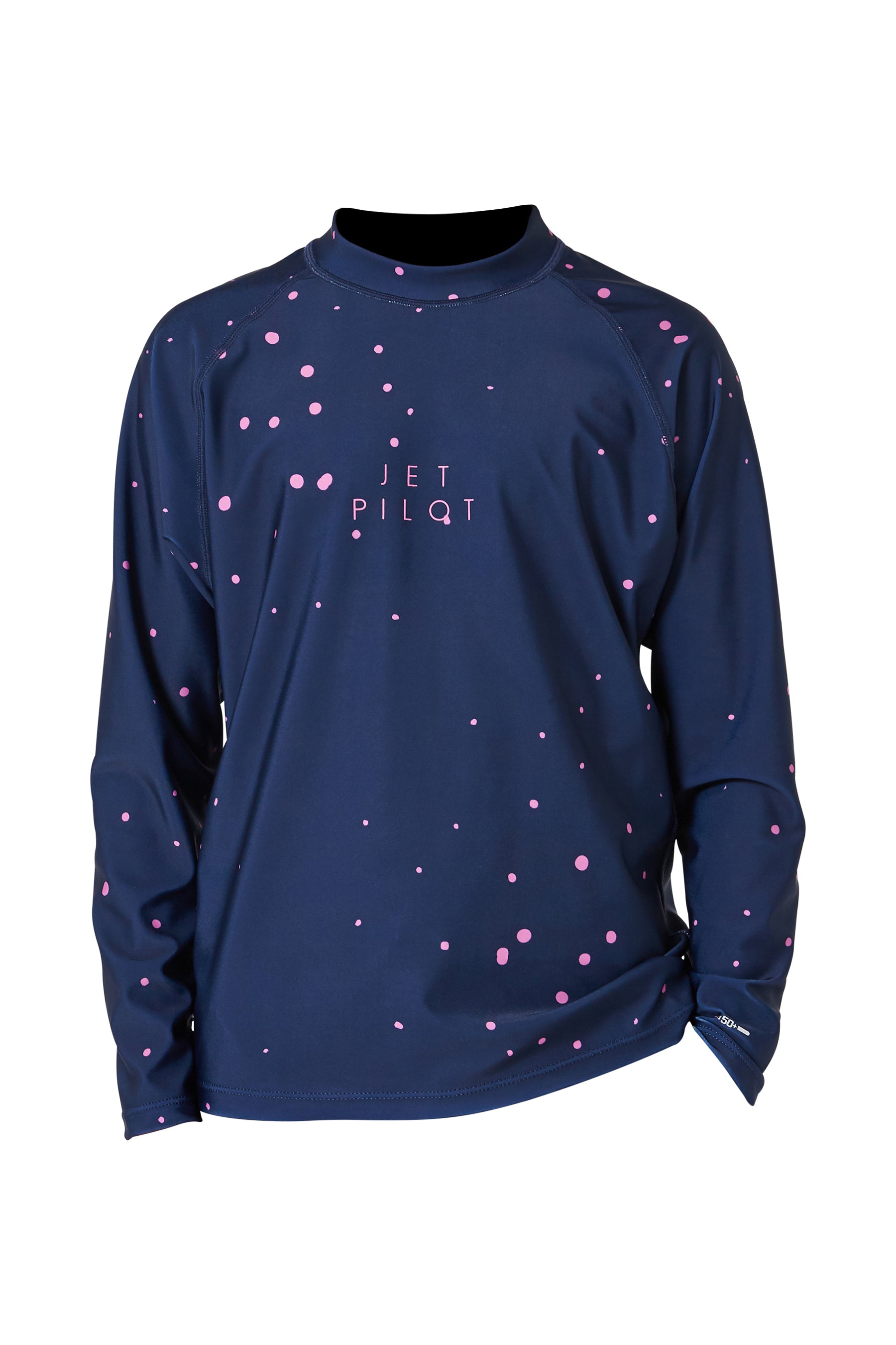 Jetpilot Youth Ls Hydro Rashie - Navy 2 — view 02 (3)