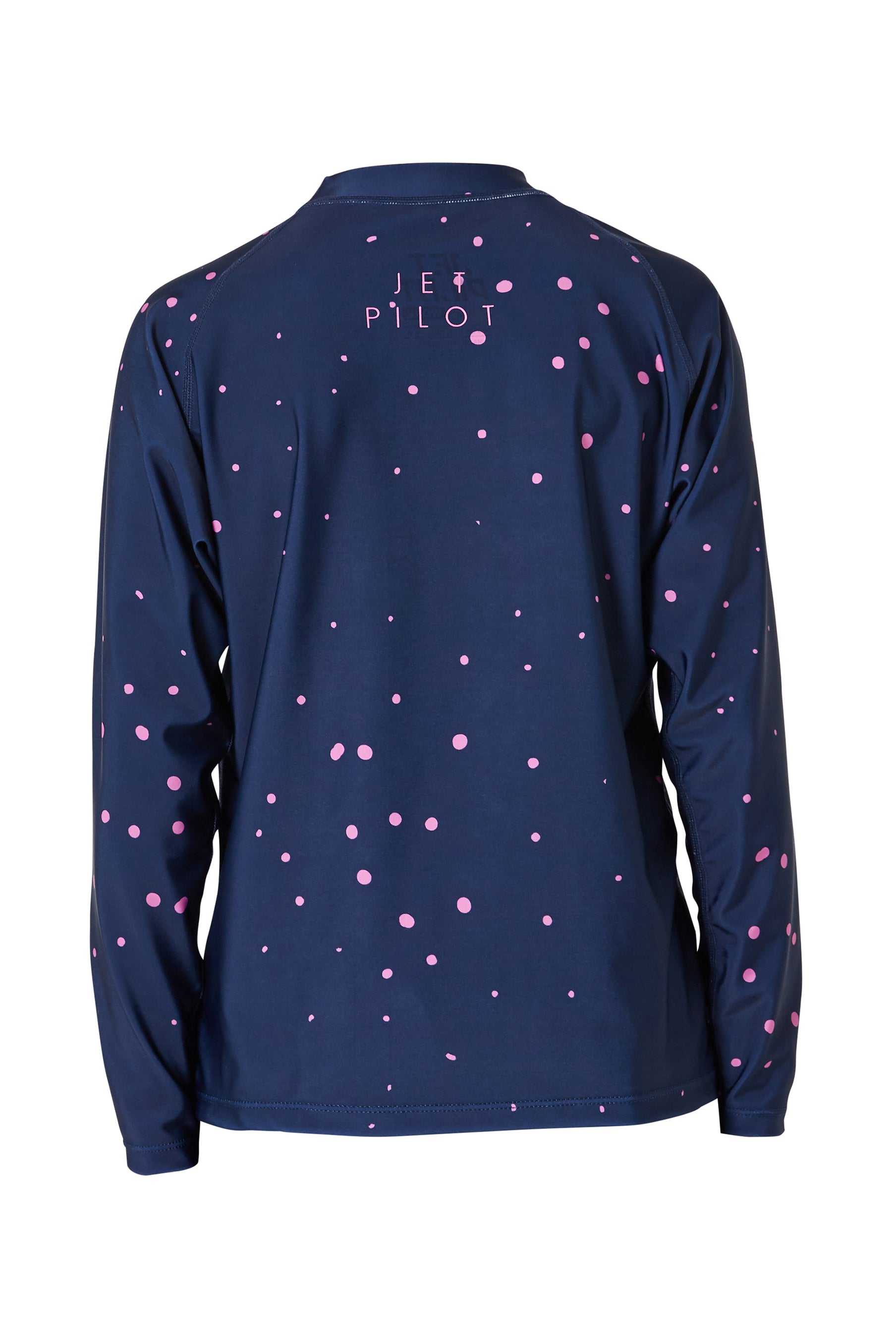 Jetpilot Youth Ls Hydro Rashie - Navy Back — view 04 (3)