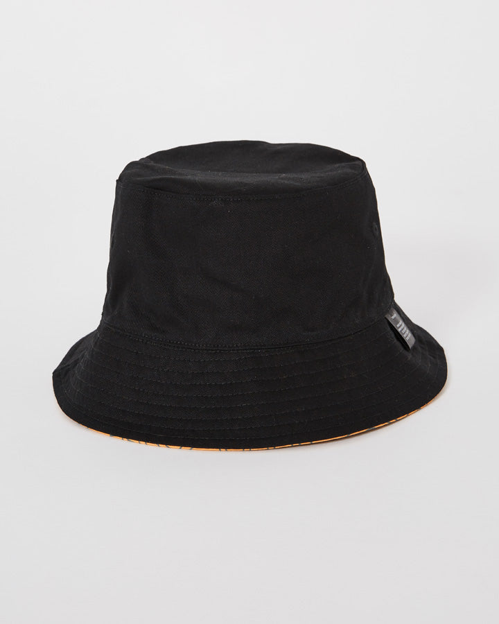 Jetpilot Landscape Revo Mens Bucket Hat - Black/caramel BACK