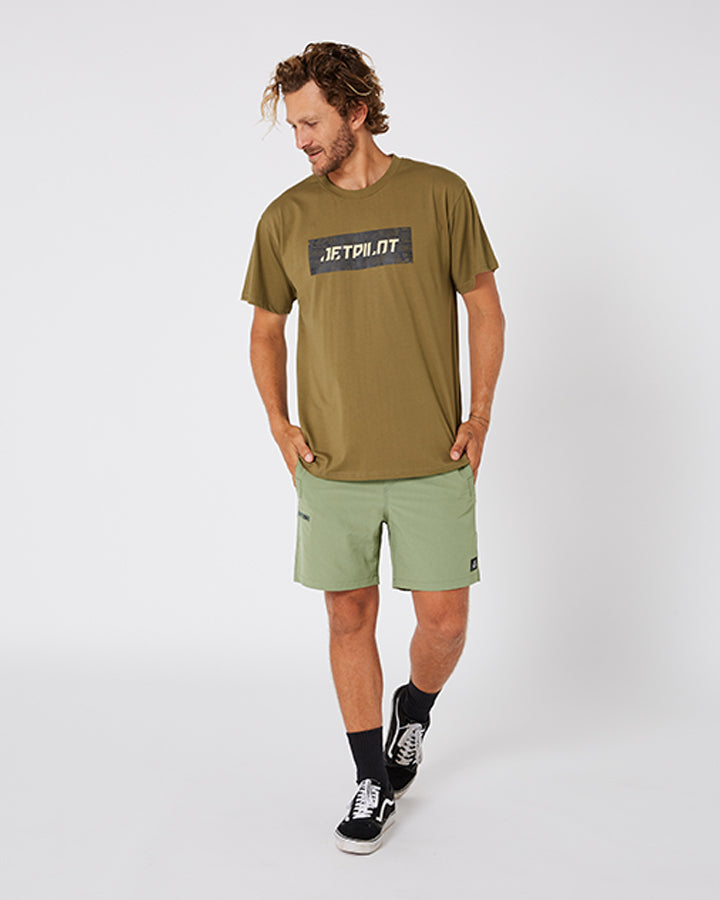 Jetpilot Landscape Mens S/S Tee - Sage Lifestyle