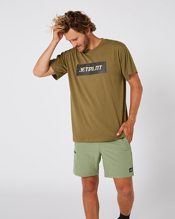 Jetpilot Landscape Mens S/S Tee - Sage Lifestyle 2