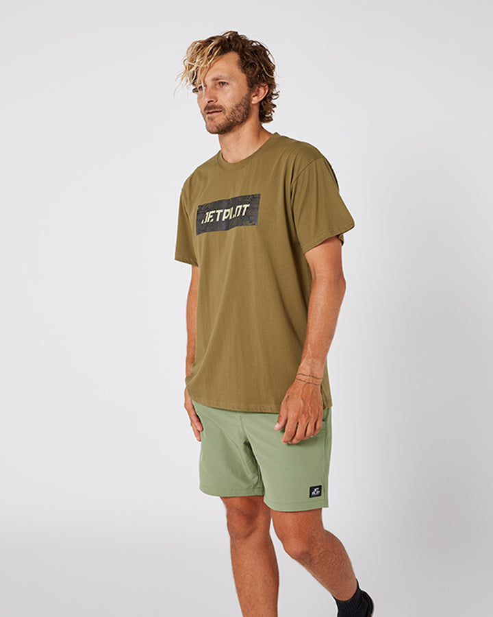 Jetpilot Landscape Mens S/S Tee - Sage