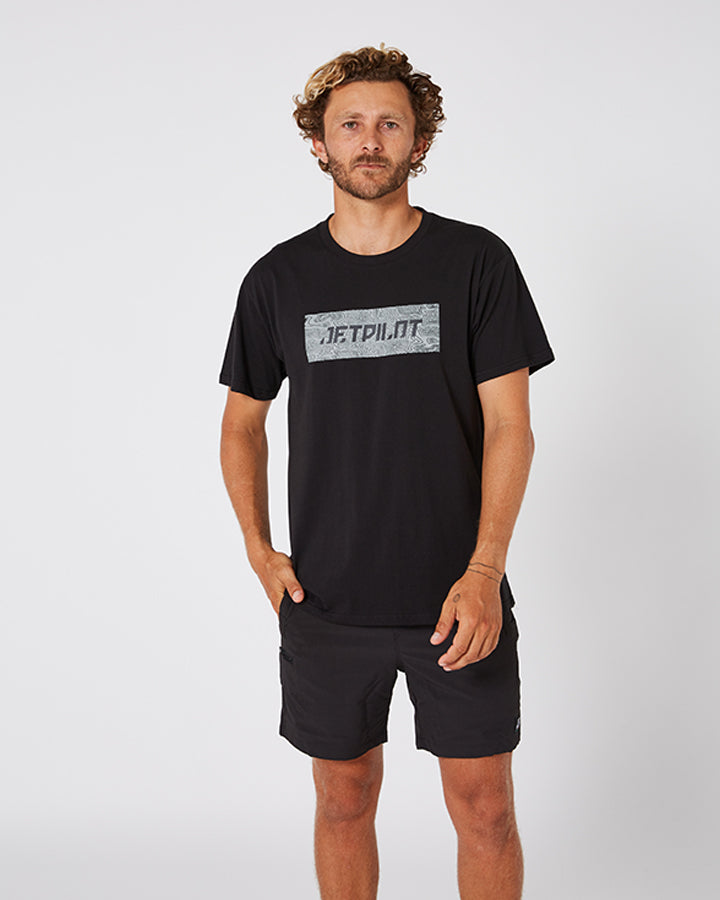 Jetpilot Landscape Mens S/S Tee - BlackLifestyle1