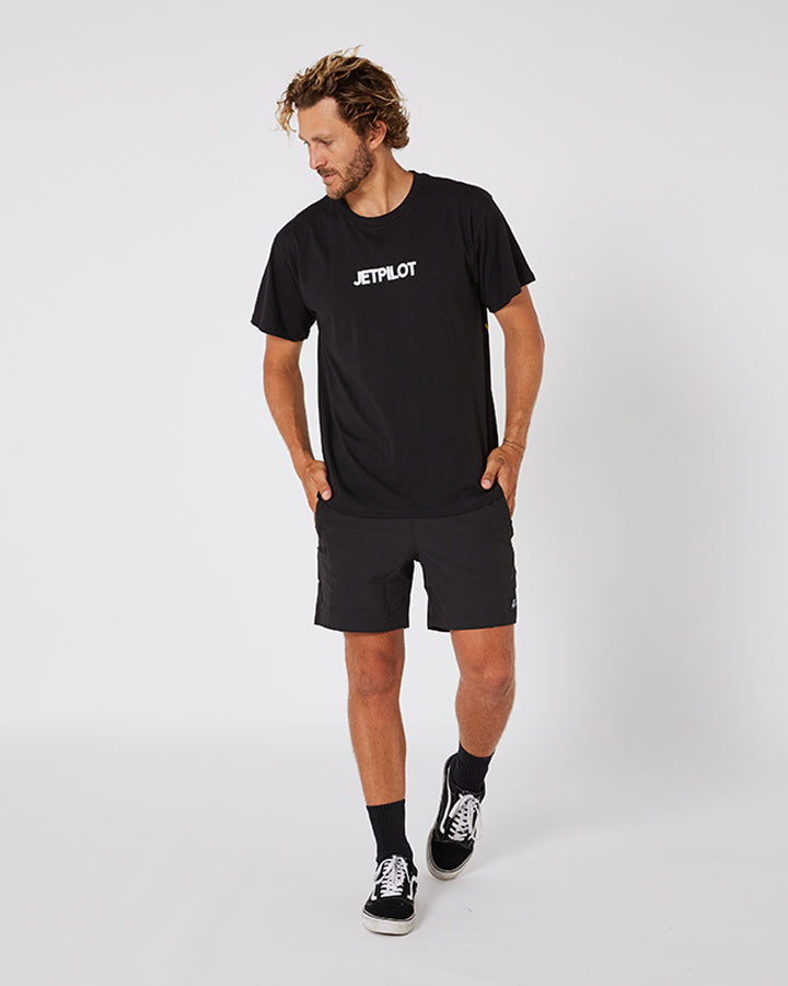 Jetpilot Limits Mens S/S Tee - Black — view 01 (3)