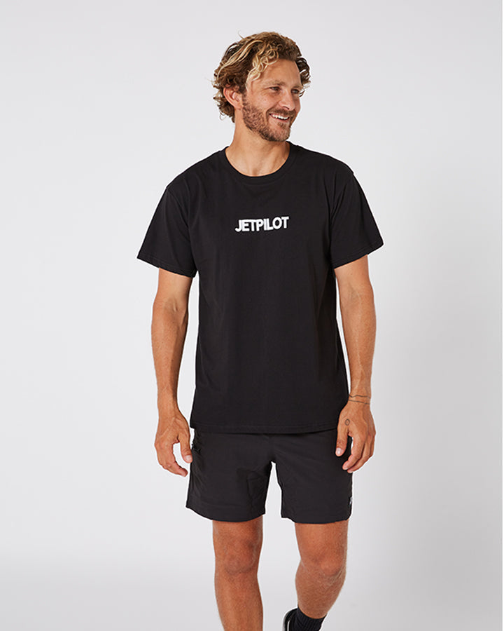 Jetpilot Limits Mens S/S Tee - Black Lifestyle 1 — view 02 (3)