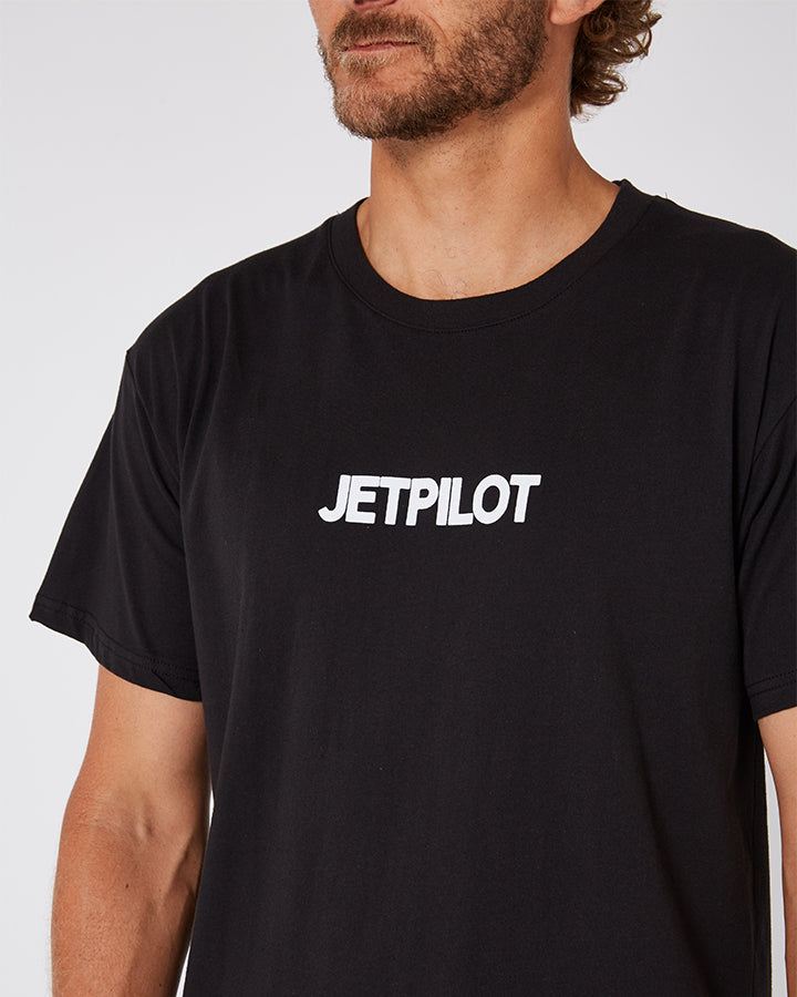 Jetpilot Limits Mens S/S Tee - Black Lifestyle 4 — view 05 (3)