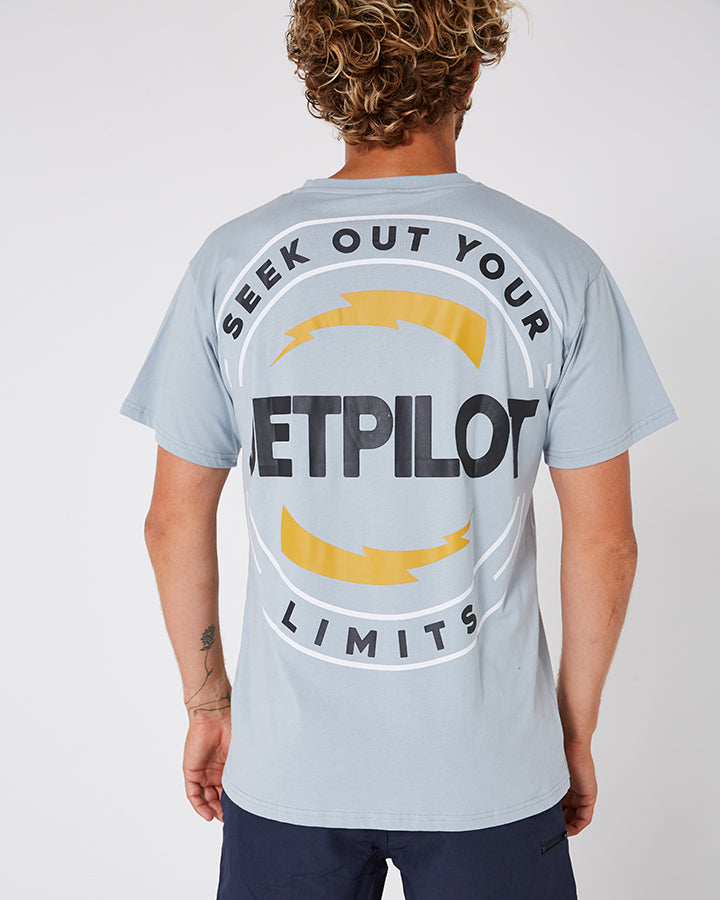 Jetpilot Limits Mens S/S Tee - Grey Lifestyle