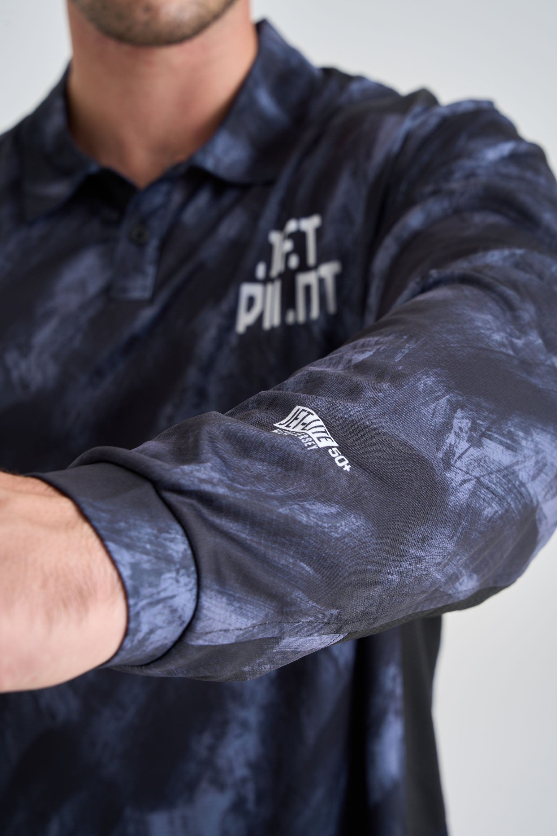 Jetpilot Venture Long Sleeve Fishing Polo - Black 5
