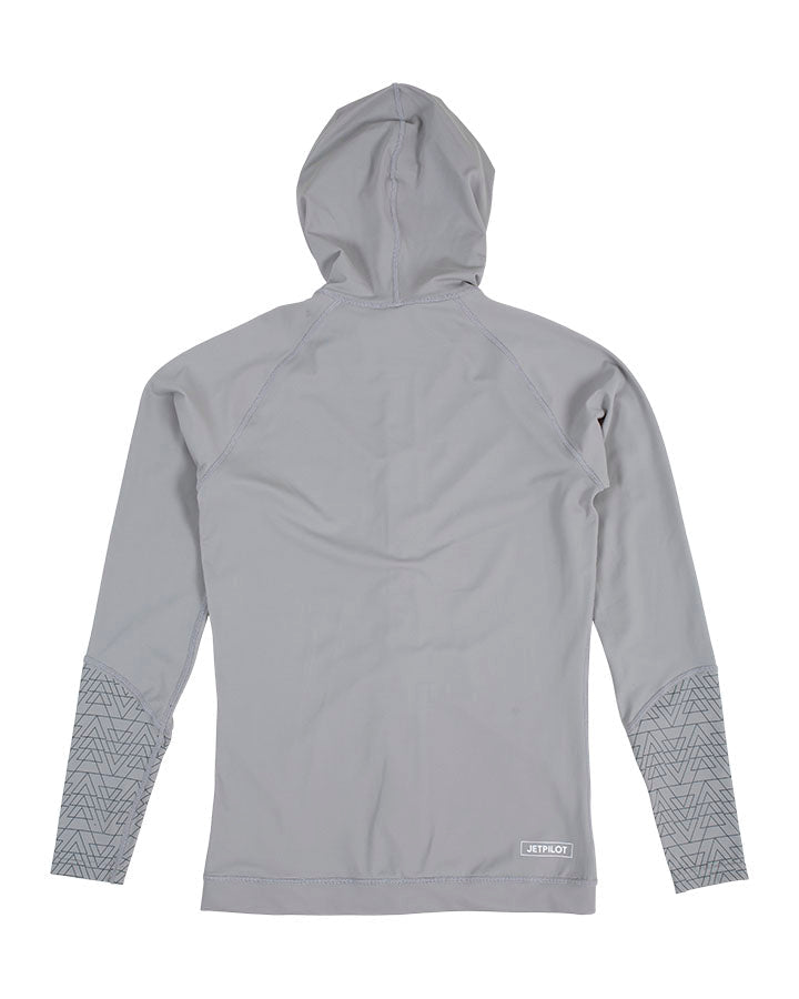 Jetpilot Pacer L/S Ladies Hooded Rashie - Grey