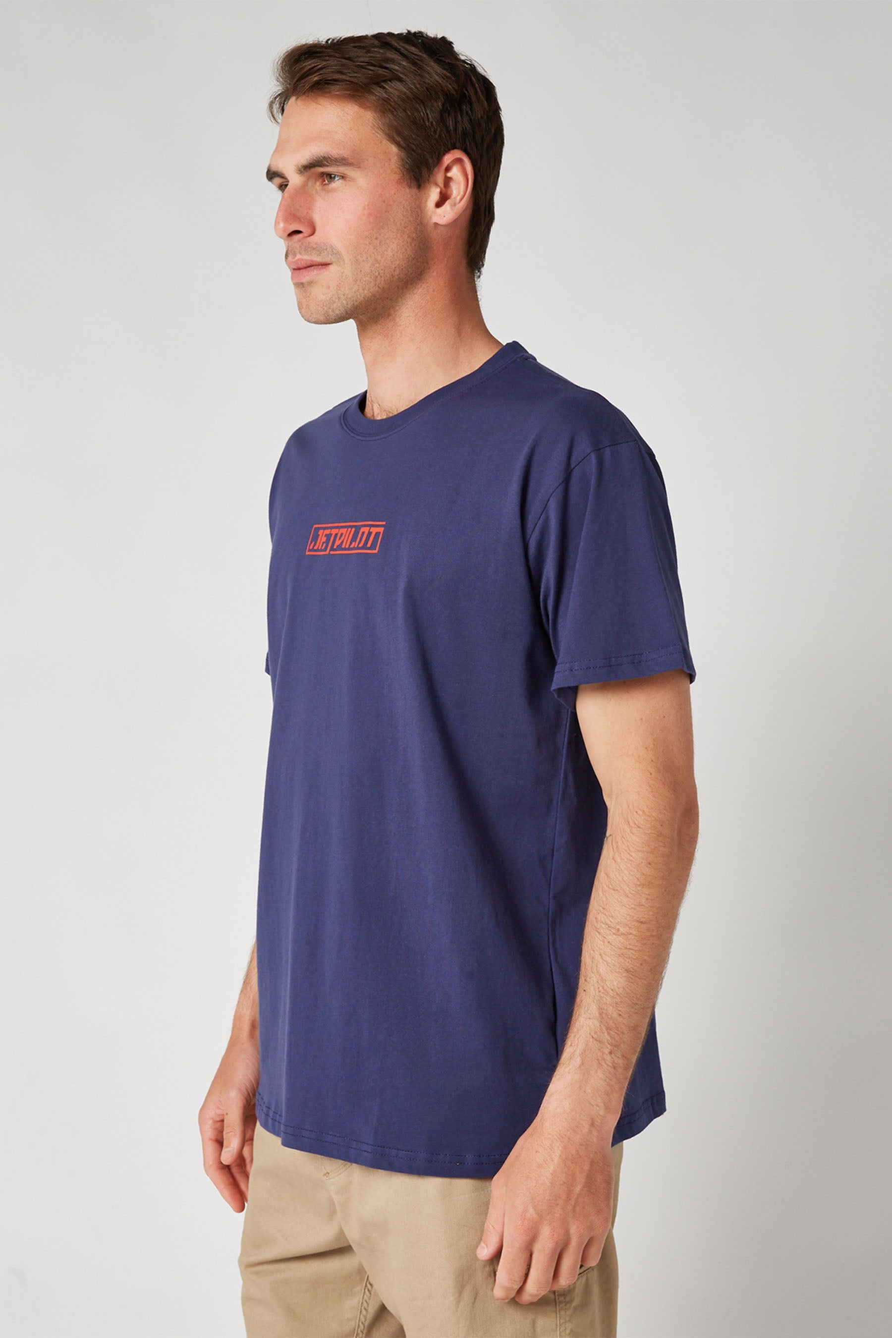 Jetpilot Big Block Mens S/S Tee - Navy