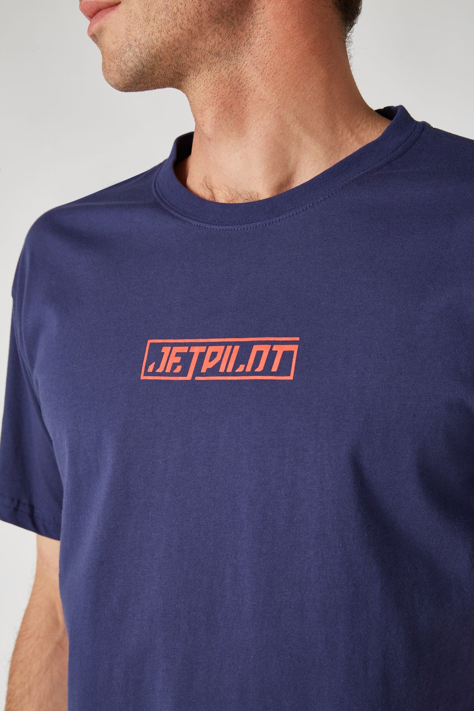 Jetpilot Big Block Mens S/S Tee - Navy