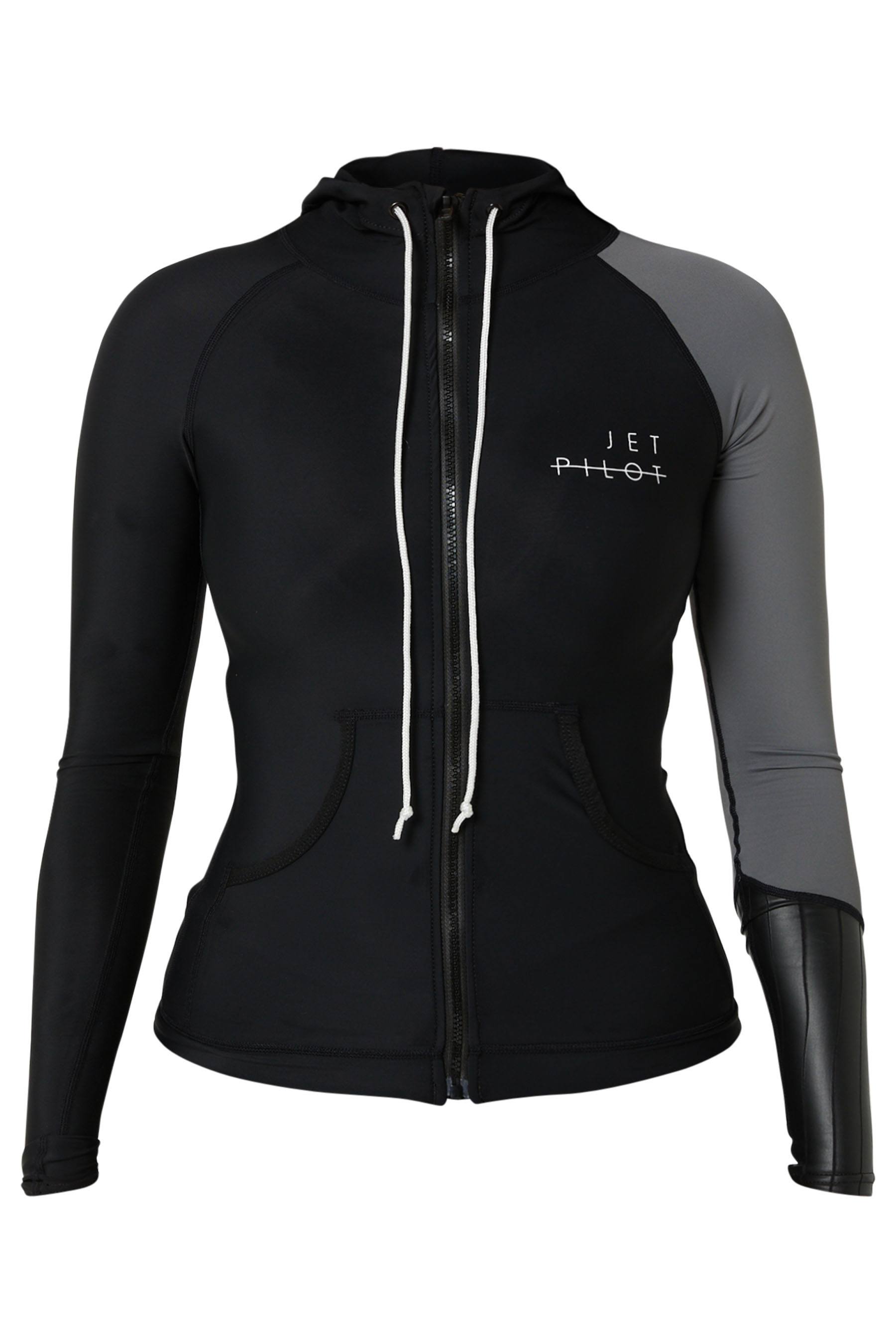 Jetpilot Cause Ladies LS Hooded Rashie Black 9