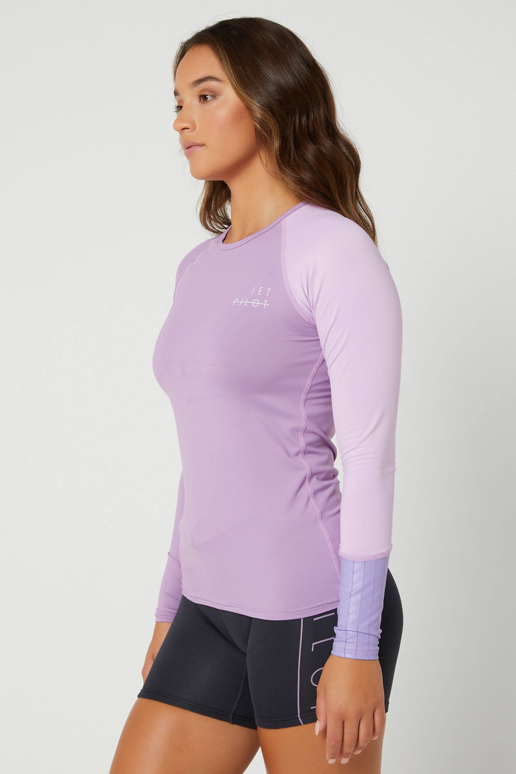 Jetpilot Cause Ladies LS Rashie Purple 2