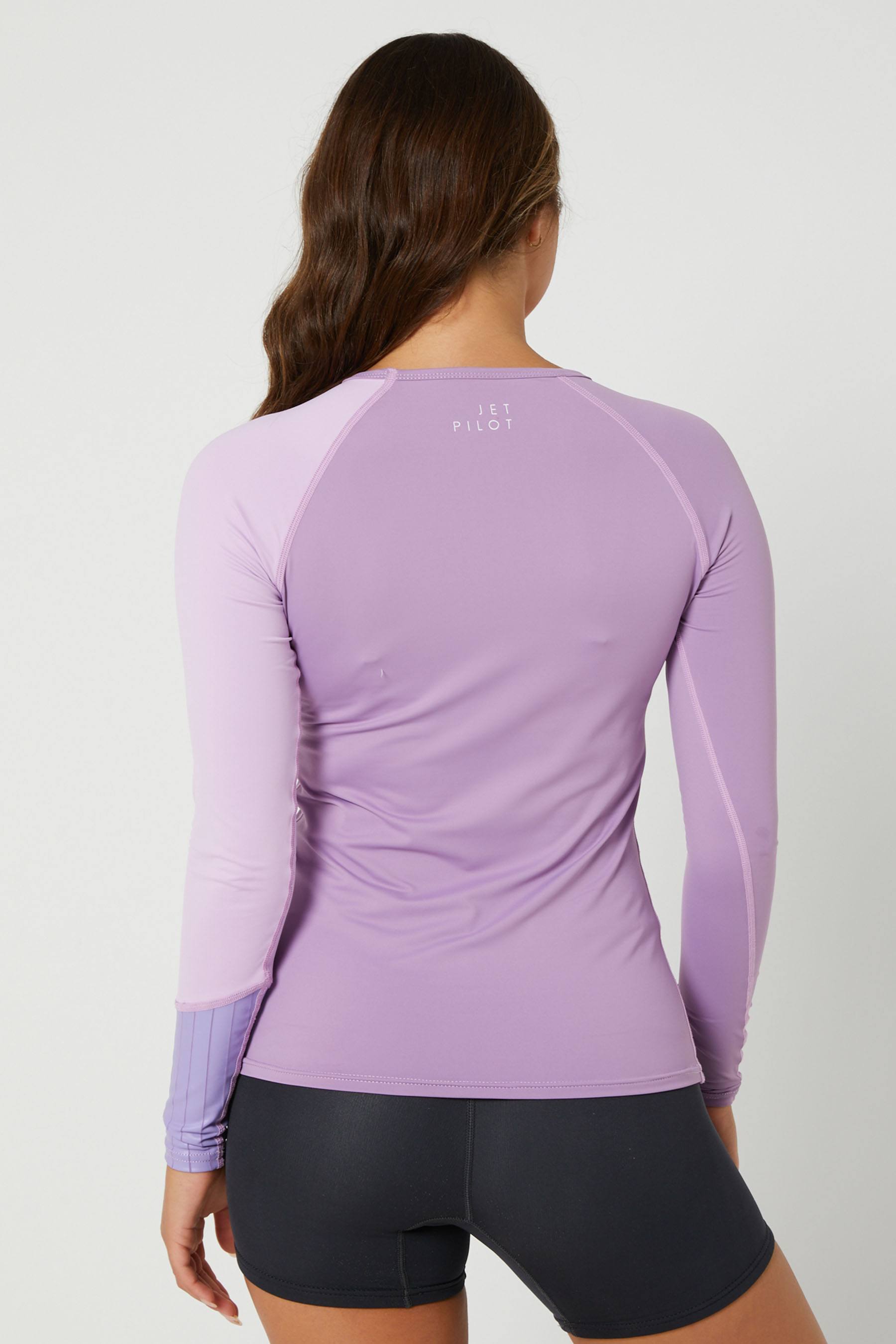 Jetpilot Cause Ladies LS Rashie Purple 3