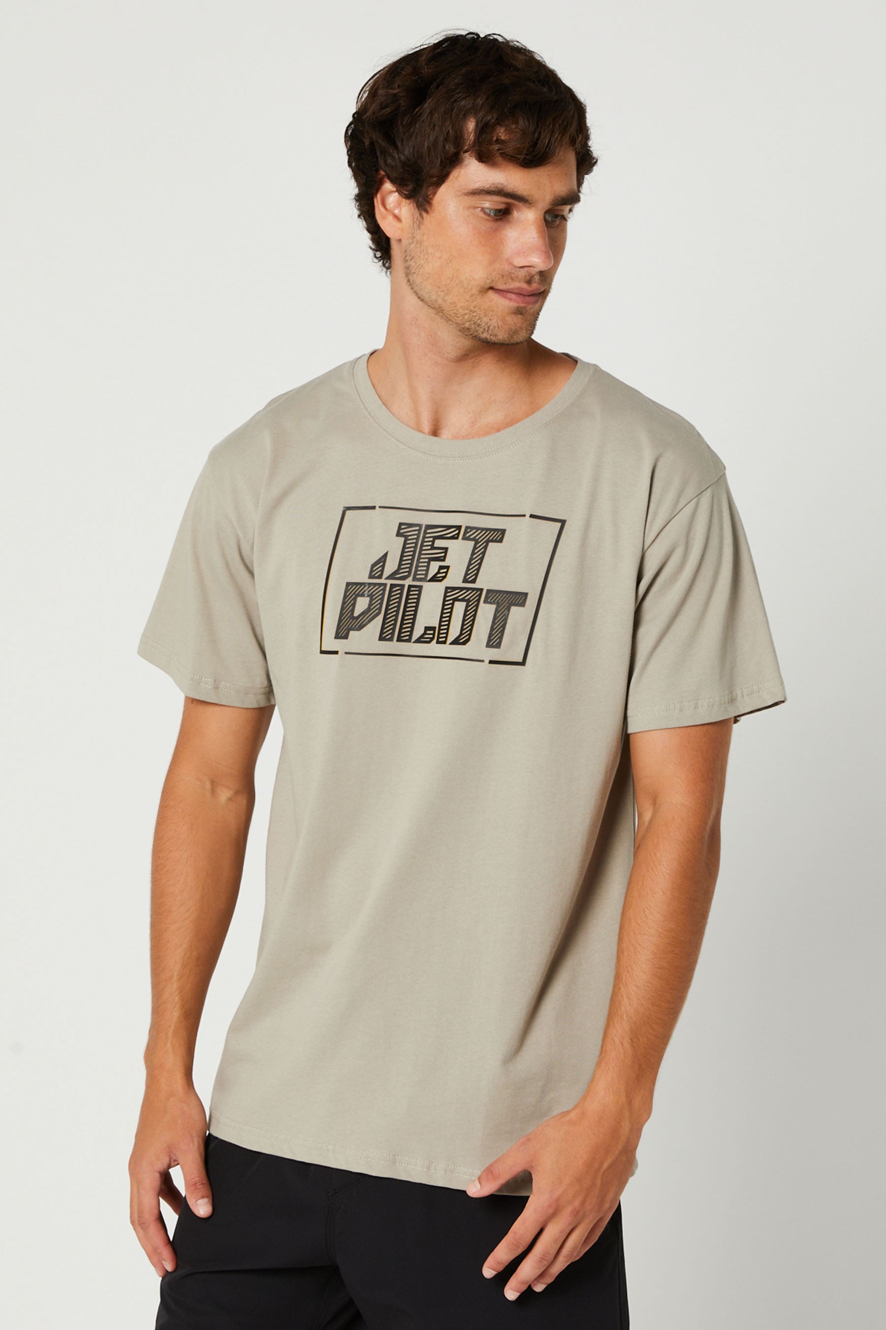 Corp Mens SS T-Shirt Warm Grey 3