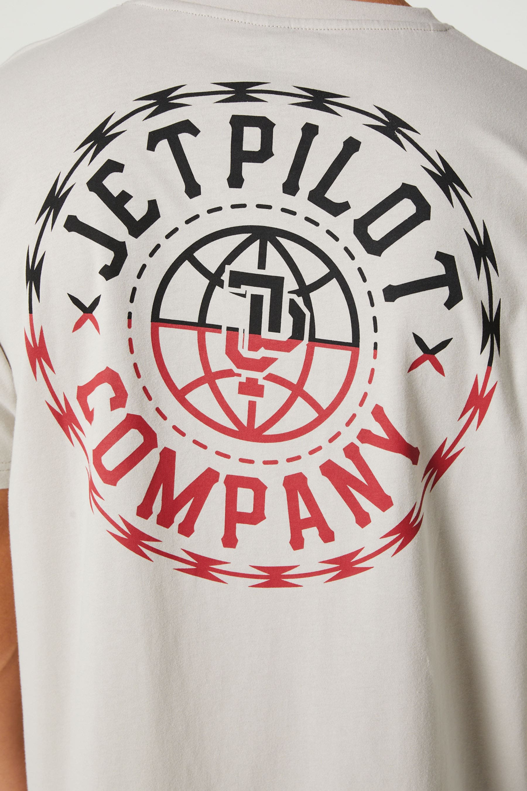 Jetpilot Hardcore Mens S/S T-Shirt - Putty