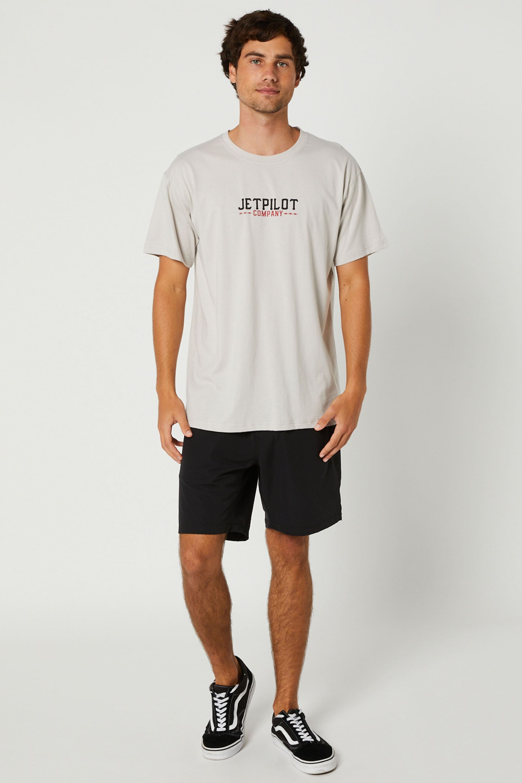 Jetpilot Hardcore Mens S/S T-Shirt - Putty