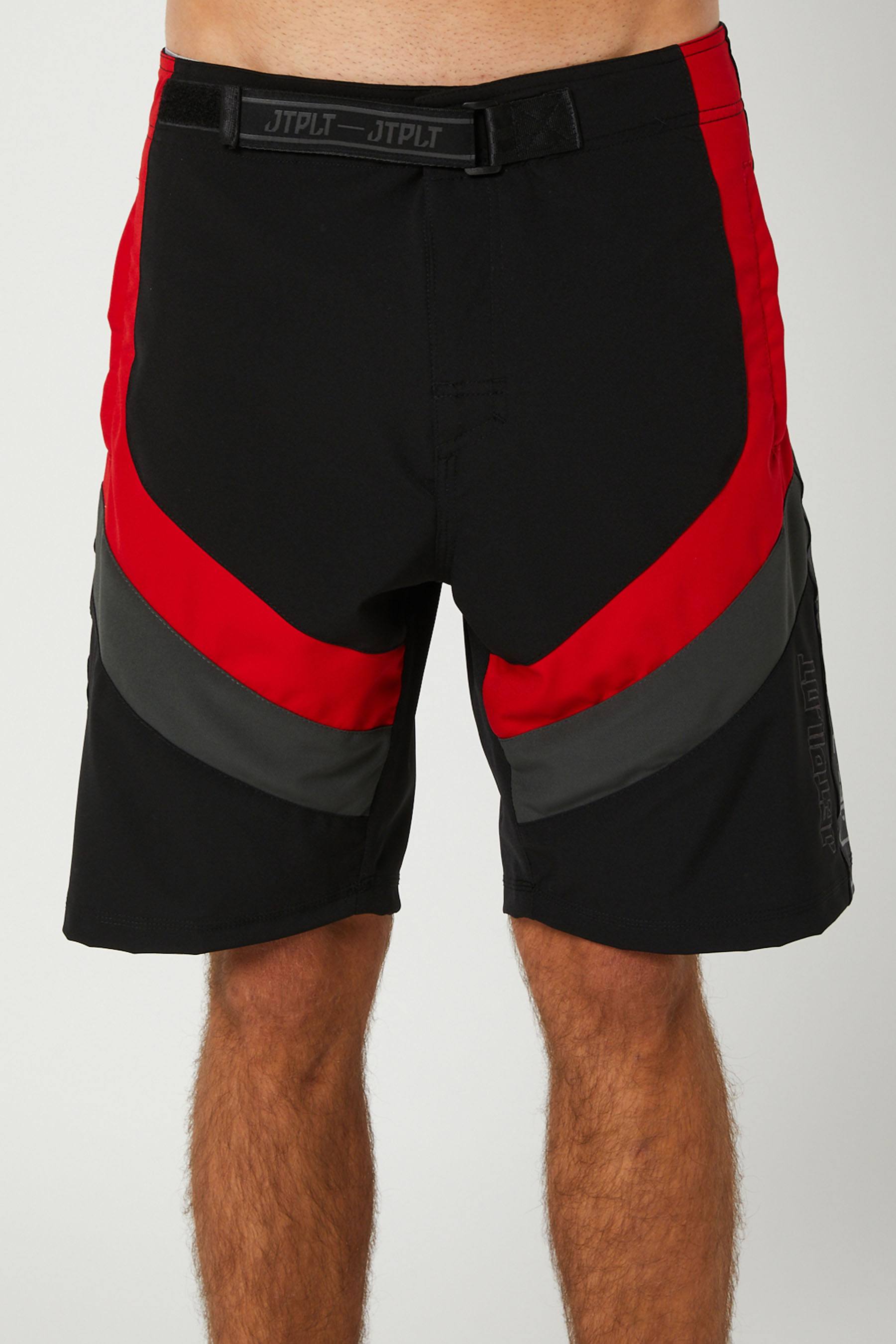 Jetpilot Optimum Mens Boardshorts Black Red 8
