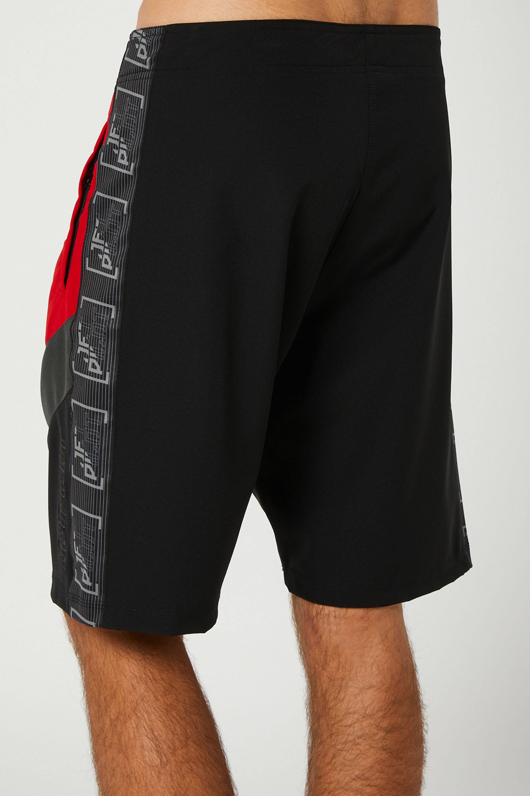Jetpilot Optimum Mens Boardshorts Black Red 6