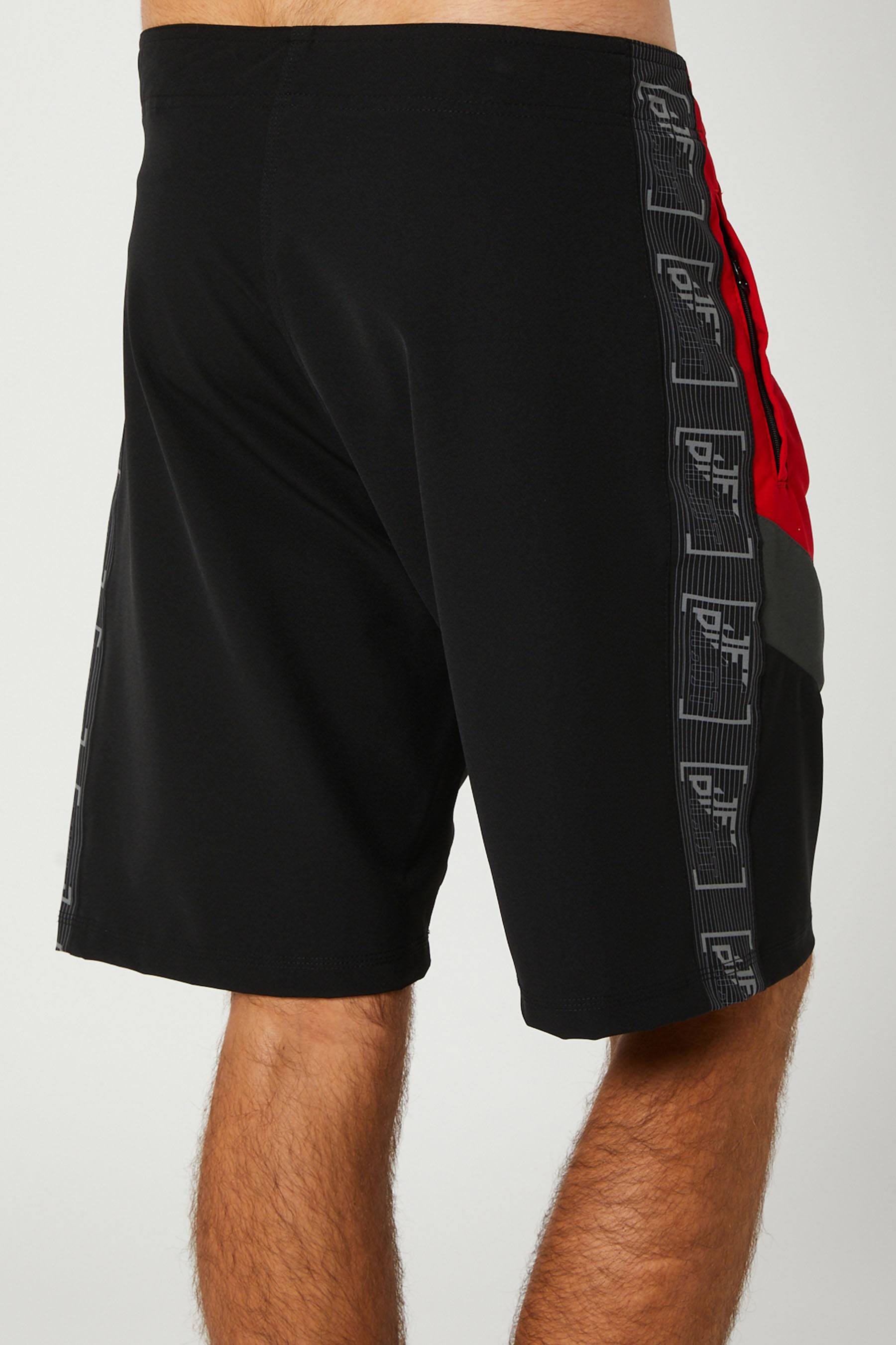 Jetpilot Optimum Mens Boardshorts Black Red 5